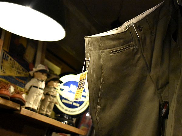 定番オリジナルチノに新色が加わりました！！！【BUZZRICKSON'S