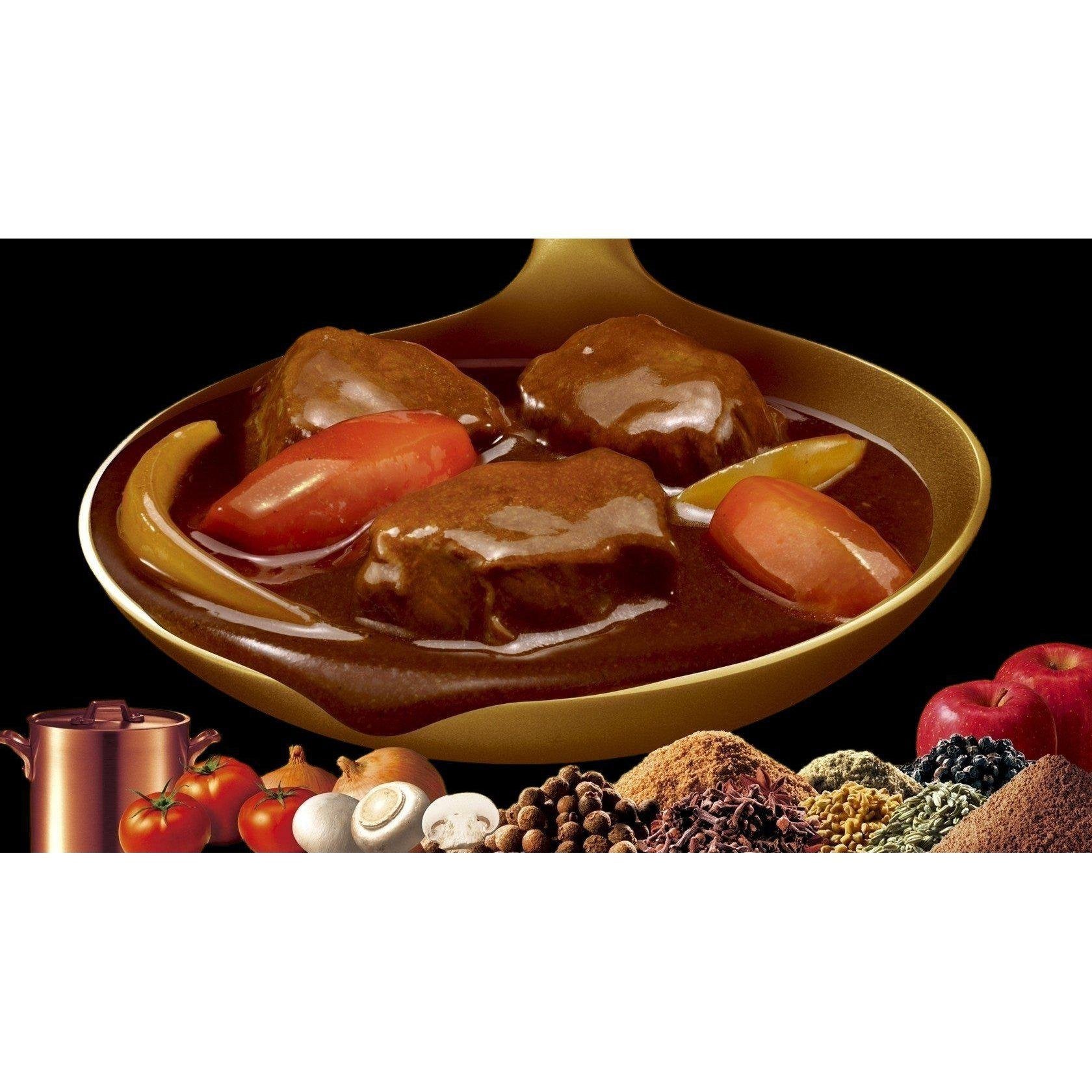 Glico Zeppin Japanese Curry Roux Blocks Medium-Hot 175g