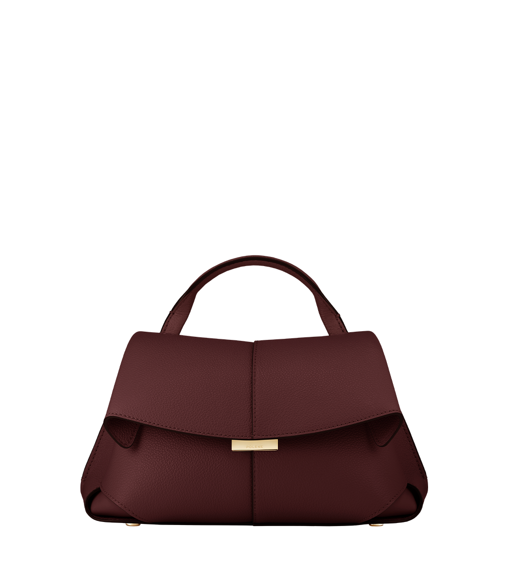 Polène | バッグ - Mokki Mini - ダークチェリー テクスチャード