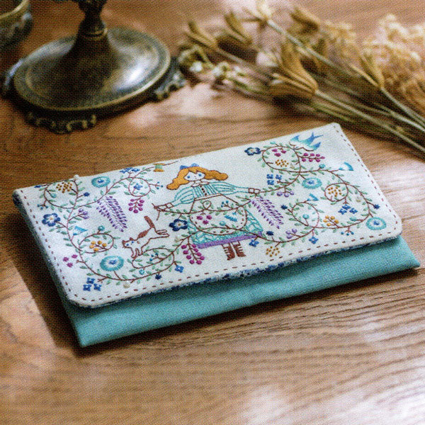 石井寛子 花とわたしの物語 No.542115 フラップポーチ【KY】刺しゅう