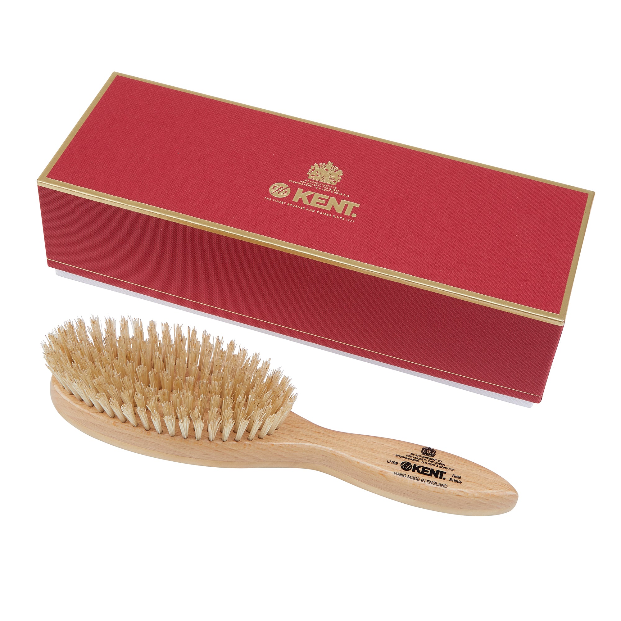 GB KENT ケント 英国王室御用達 豚毛 ハンドメイドヘアブラシ LHS9