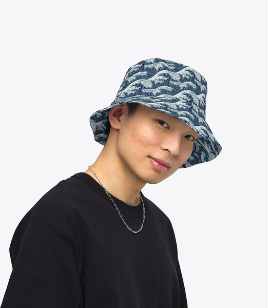 Japanese Bucket Hat, Great Wave | Korokai