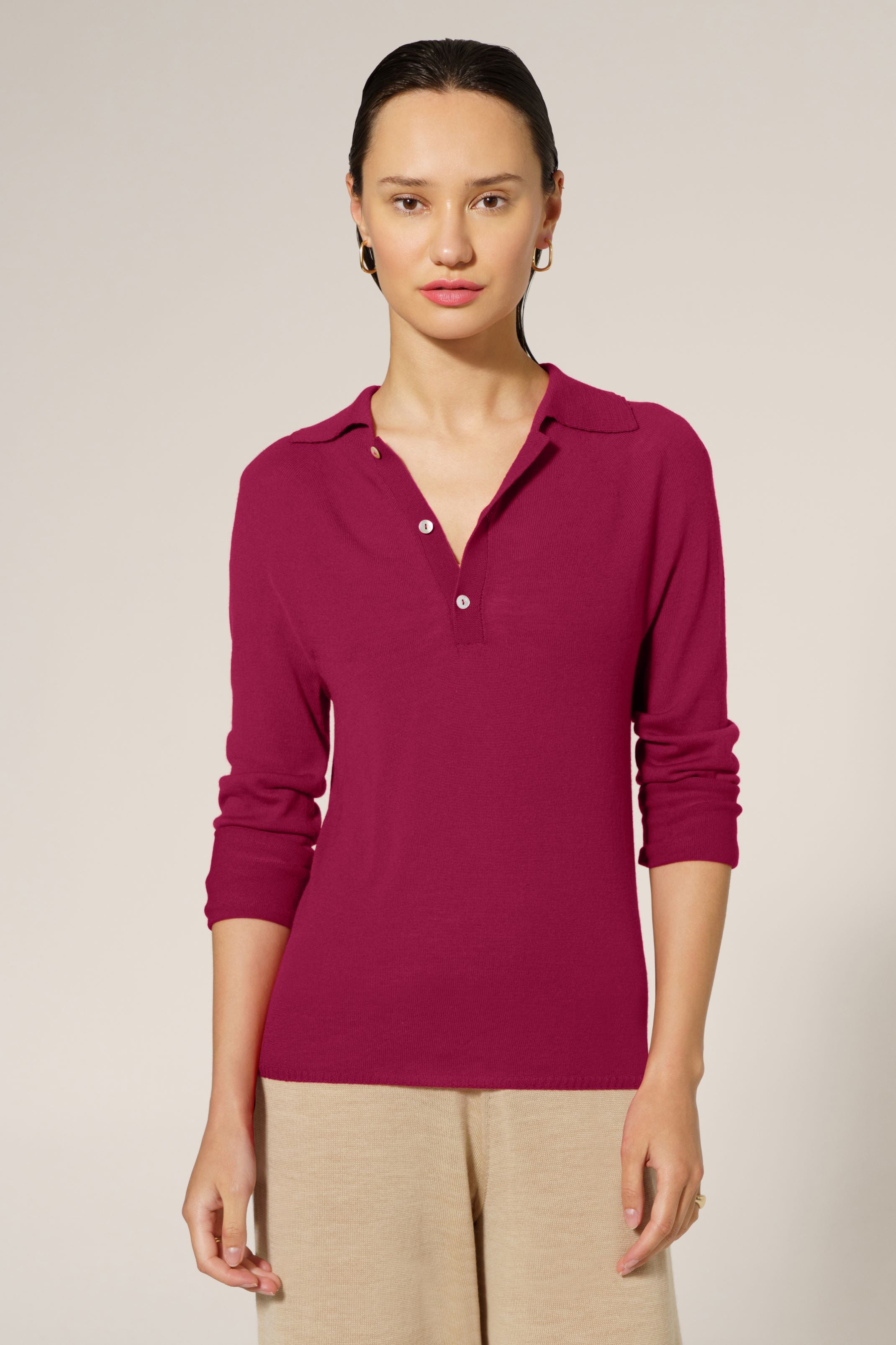 Zoe Long-Sleeve Polo – La Saison Sportive