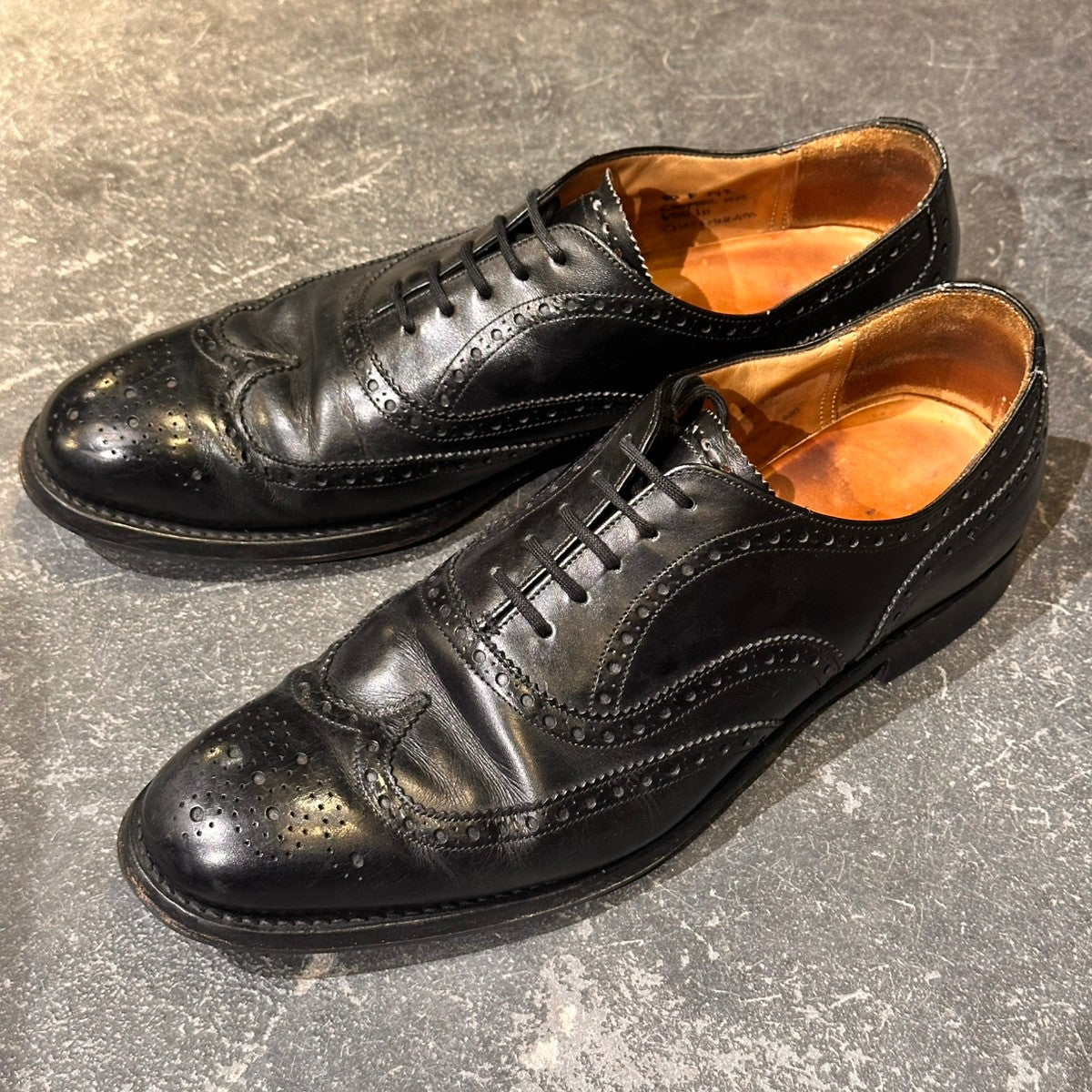 Church's】チャーチ チェットウィンド ウイングチップ カーフ ブラック