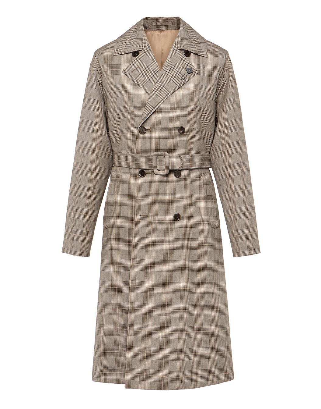 ハイツイストグレンチェックトレンチコート – LARDINI Online Store