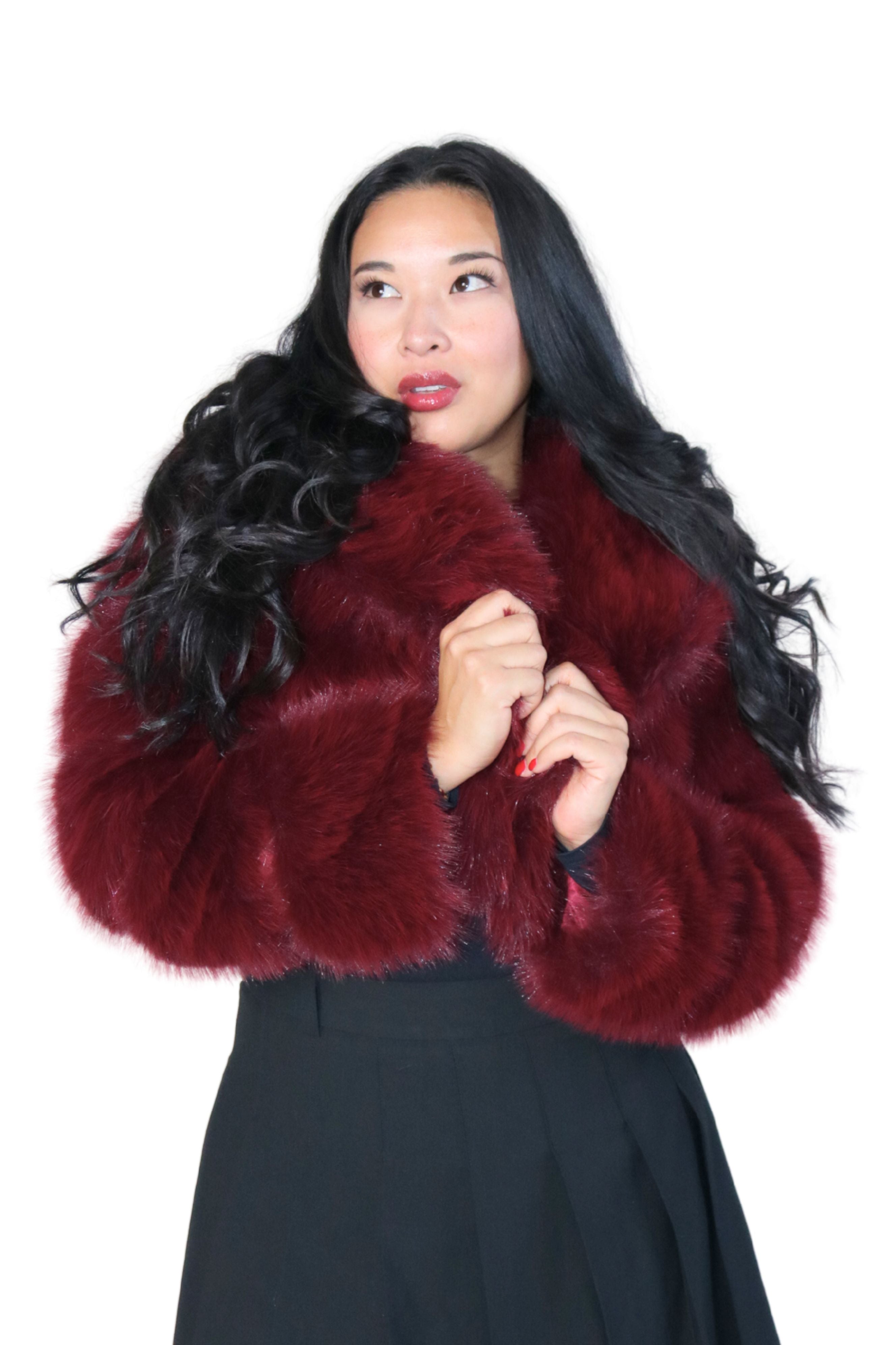 Cropped Fur Jacket – Lesley Hampton