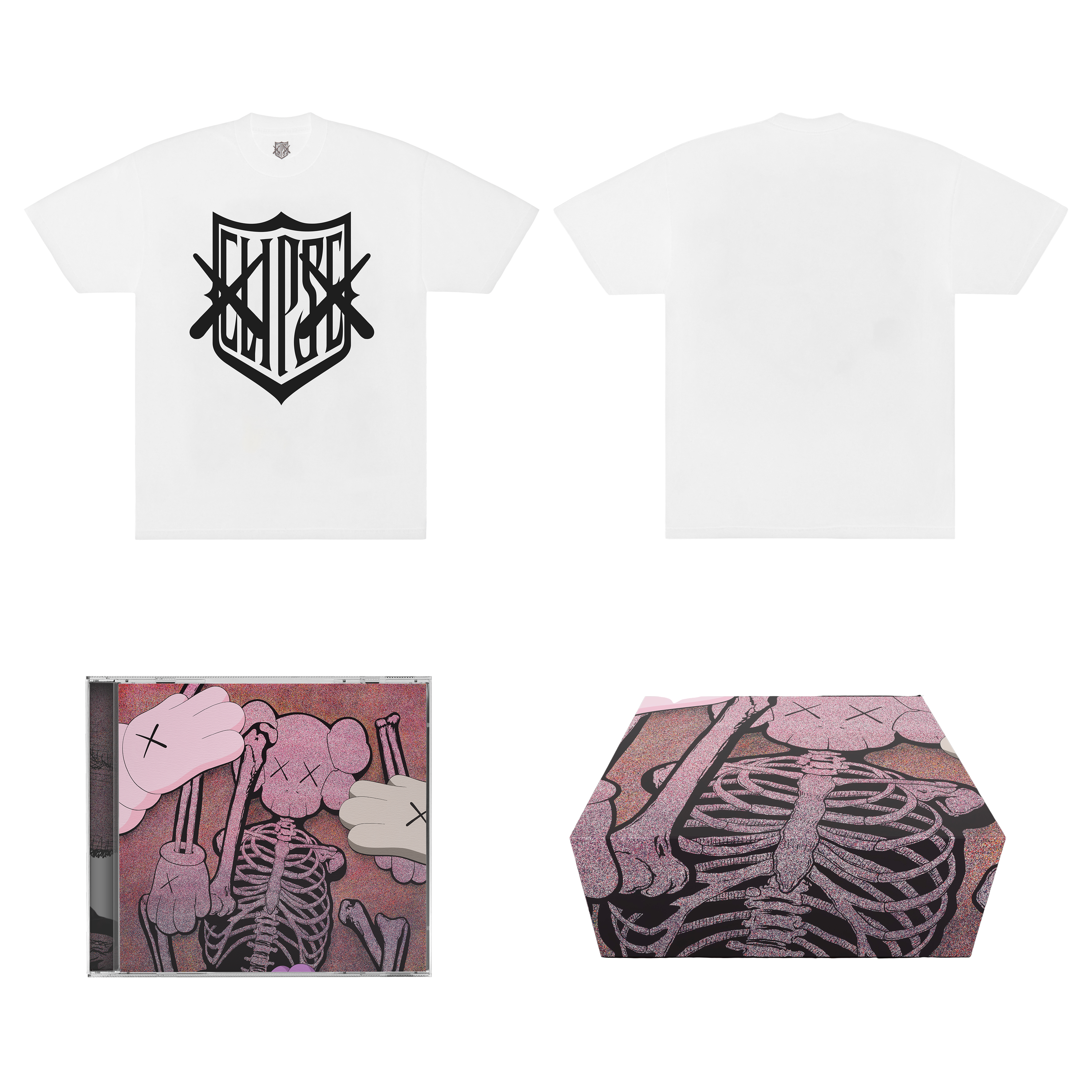 KAWS X CLIPSE LET GOD SORT EM OUT TEE BOX SET 8 – Clipse