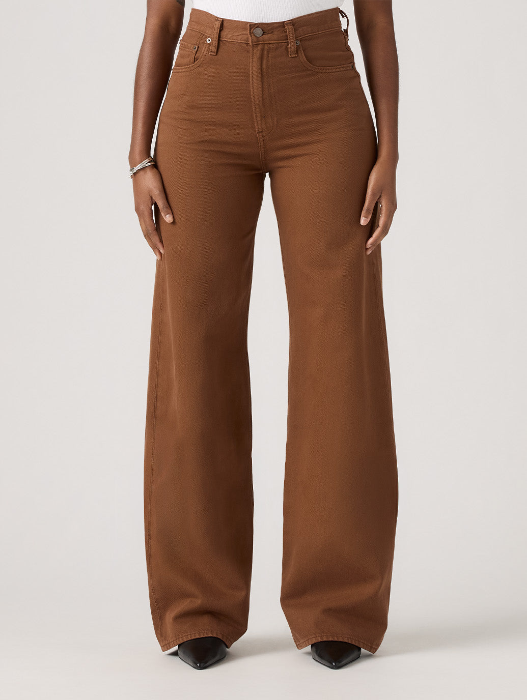 RIBCAGE WIDE LEG ジーンズ ブラウン – リーバイス®公式オンラインストア