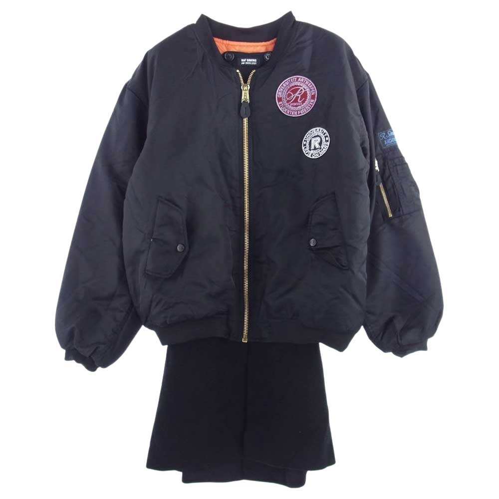 RAF SIMONS ラフシモンズ 20AW 202-620 NYLON PATCHED BOMBER WOOL