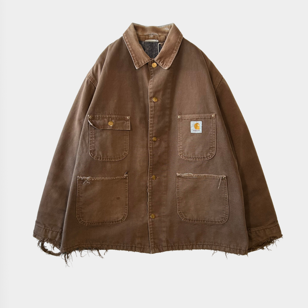 90's Carhartt カーハート チョアコート カバーオール 茶(サイズ不明