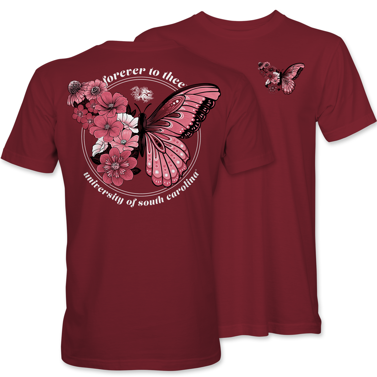 Butterfly - UofSC T-Shirt - Palmetto Shirt Co – Palmetto Shirt Company