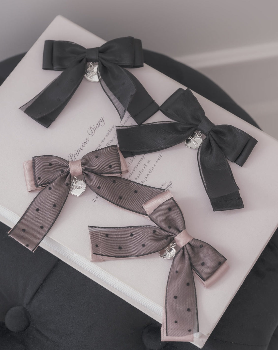 ドットチュールリボンクリップセット – pium