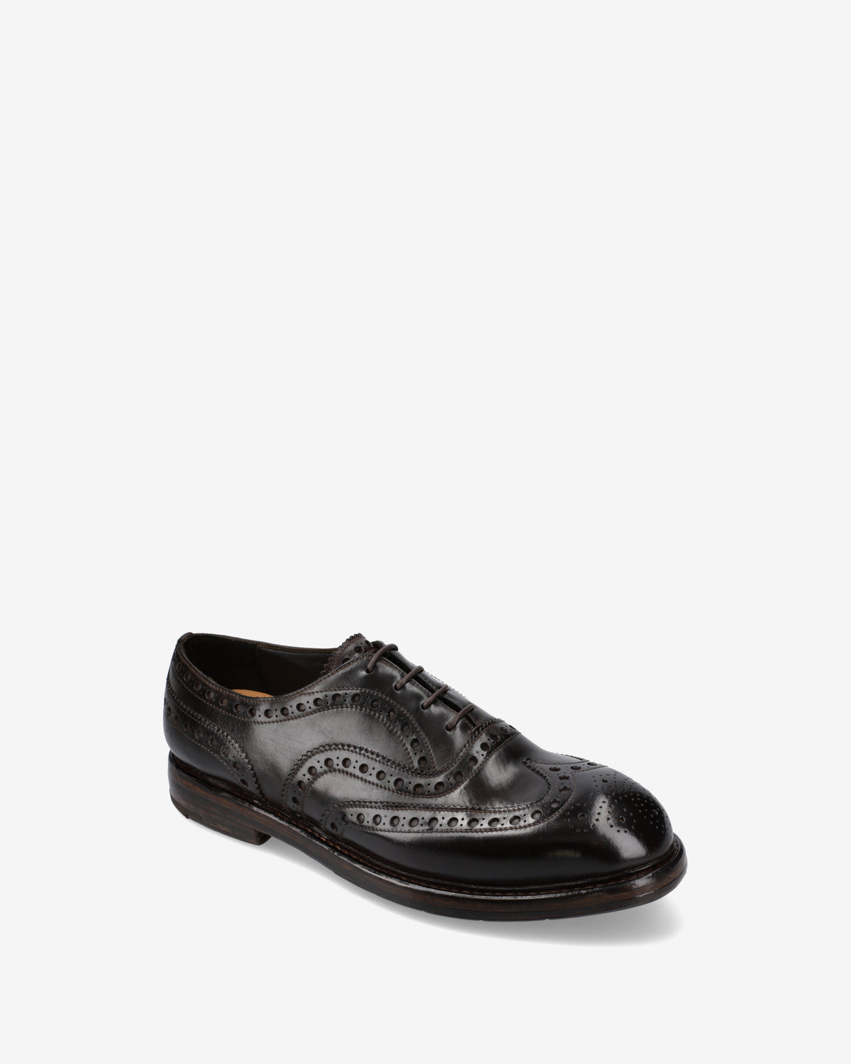 Black Leather Laced Shoes