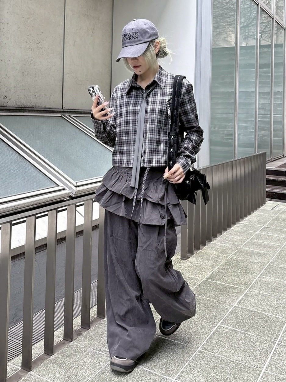 nmtc +】frill layered 2way pants / 【エヌエムティーシープラス