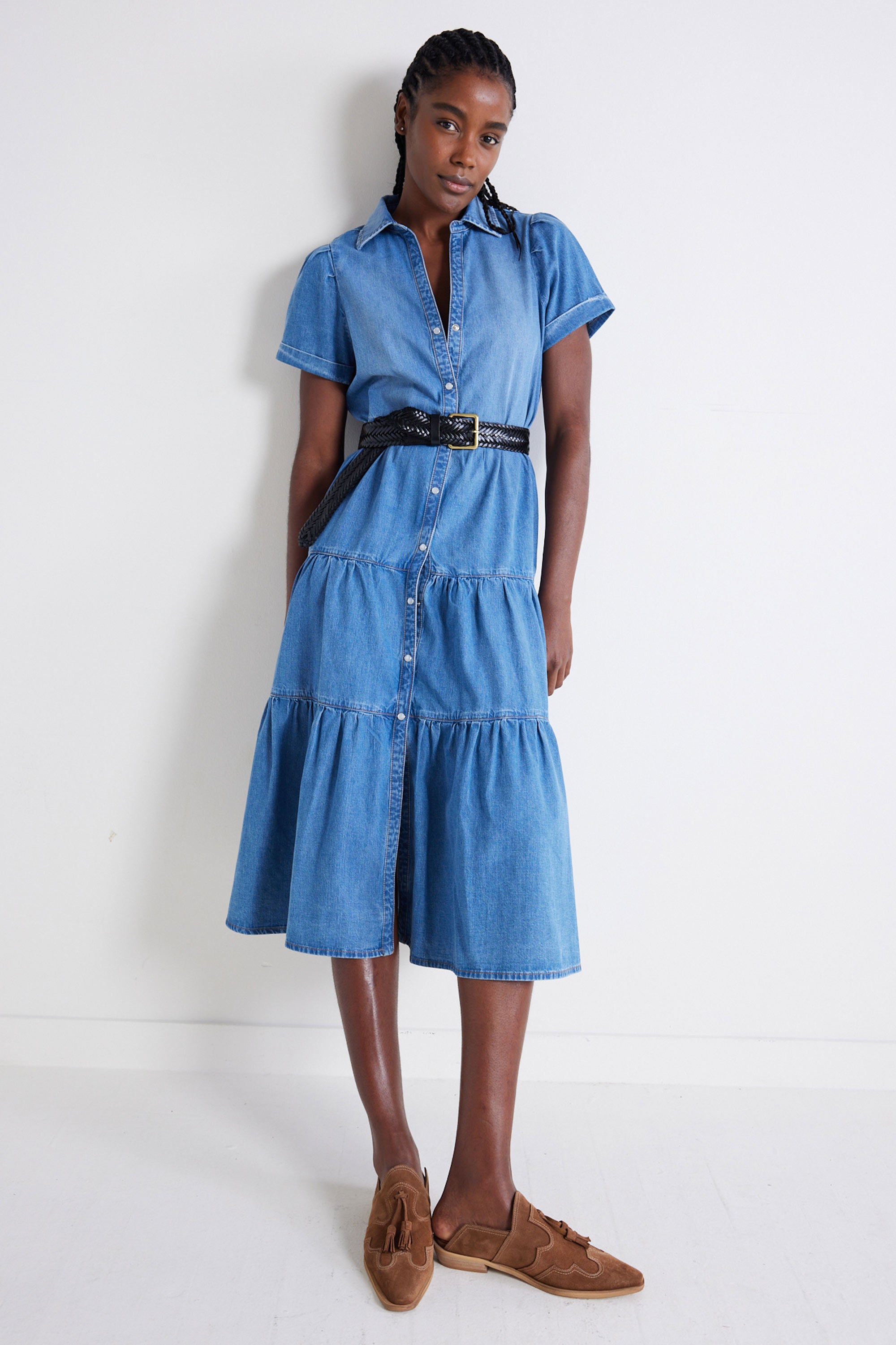 Breaking Free Long Denim Dress | Pacific – Ruti