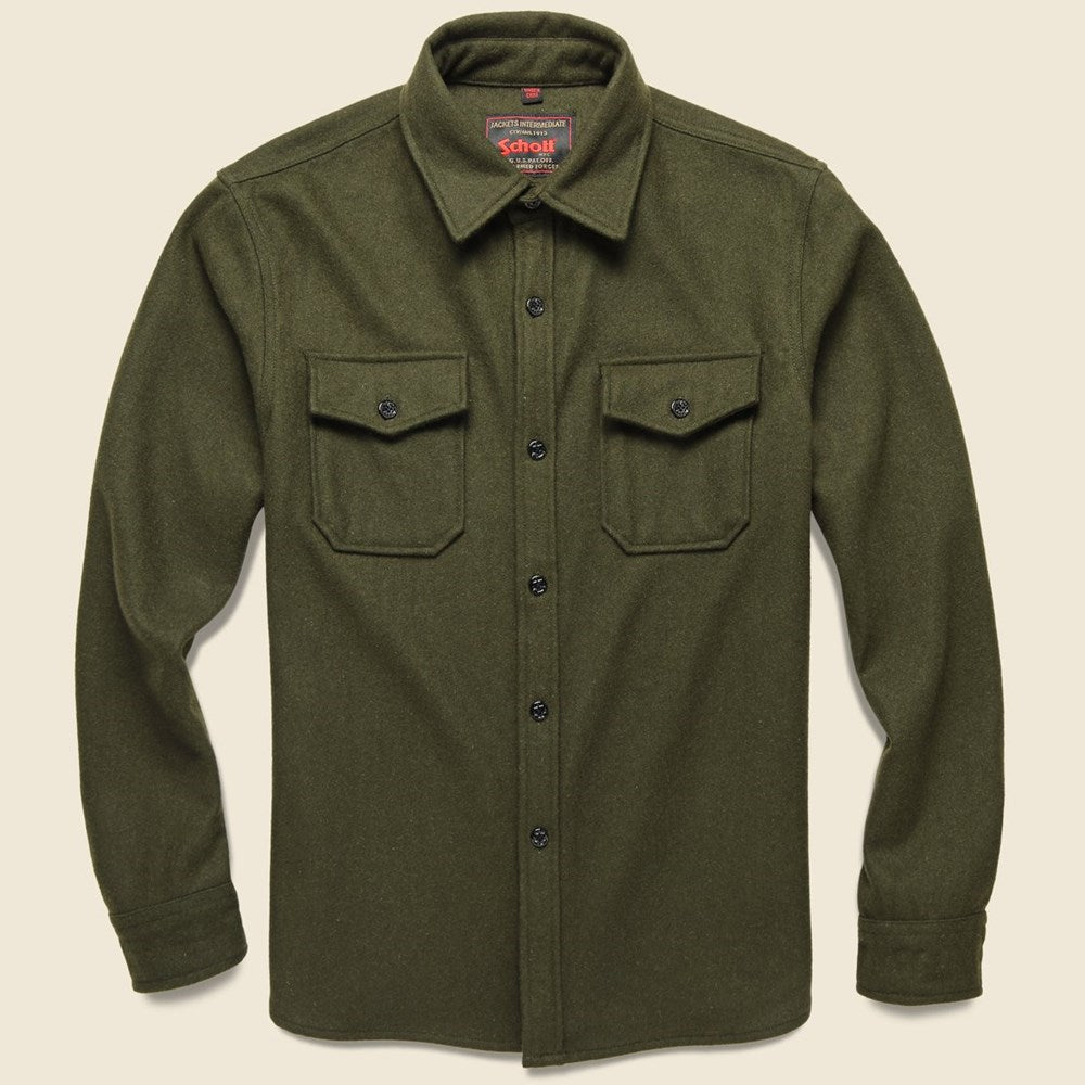 CPO Wool Shirt - Olive