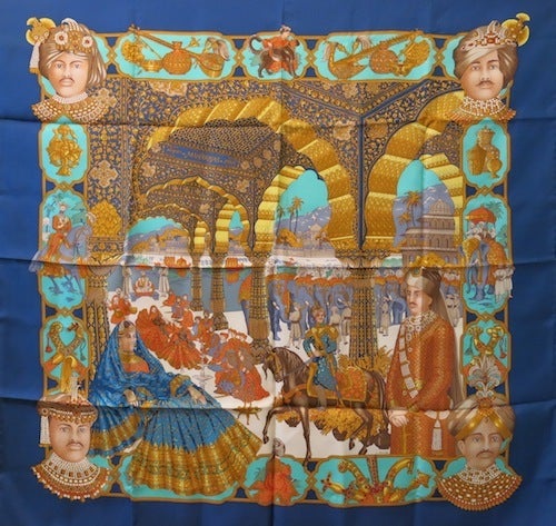 HERMES ヴィンテージ エルメス スカーフ 1996年 マハラジャの華麗