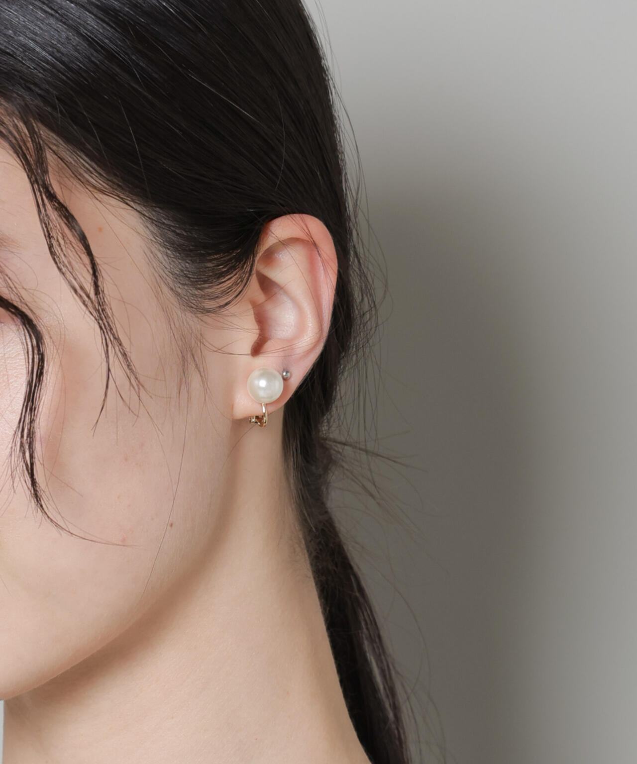 イミテーション パール 10mm イヤリング