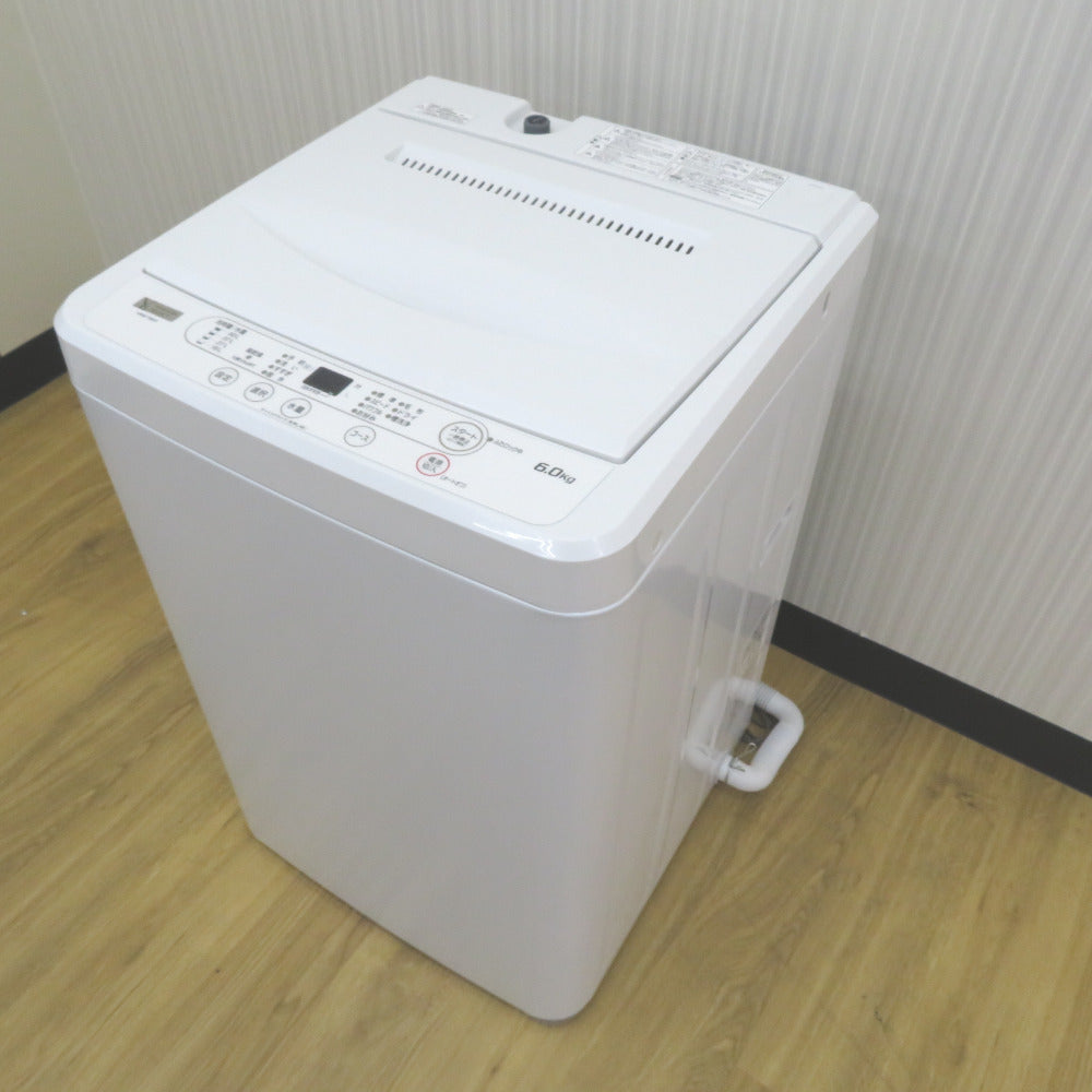 ヤマダ電機 ヤマダデンキ 洗濯機 6.0kg ホワイト 送風 乾燥機能付き 全