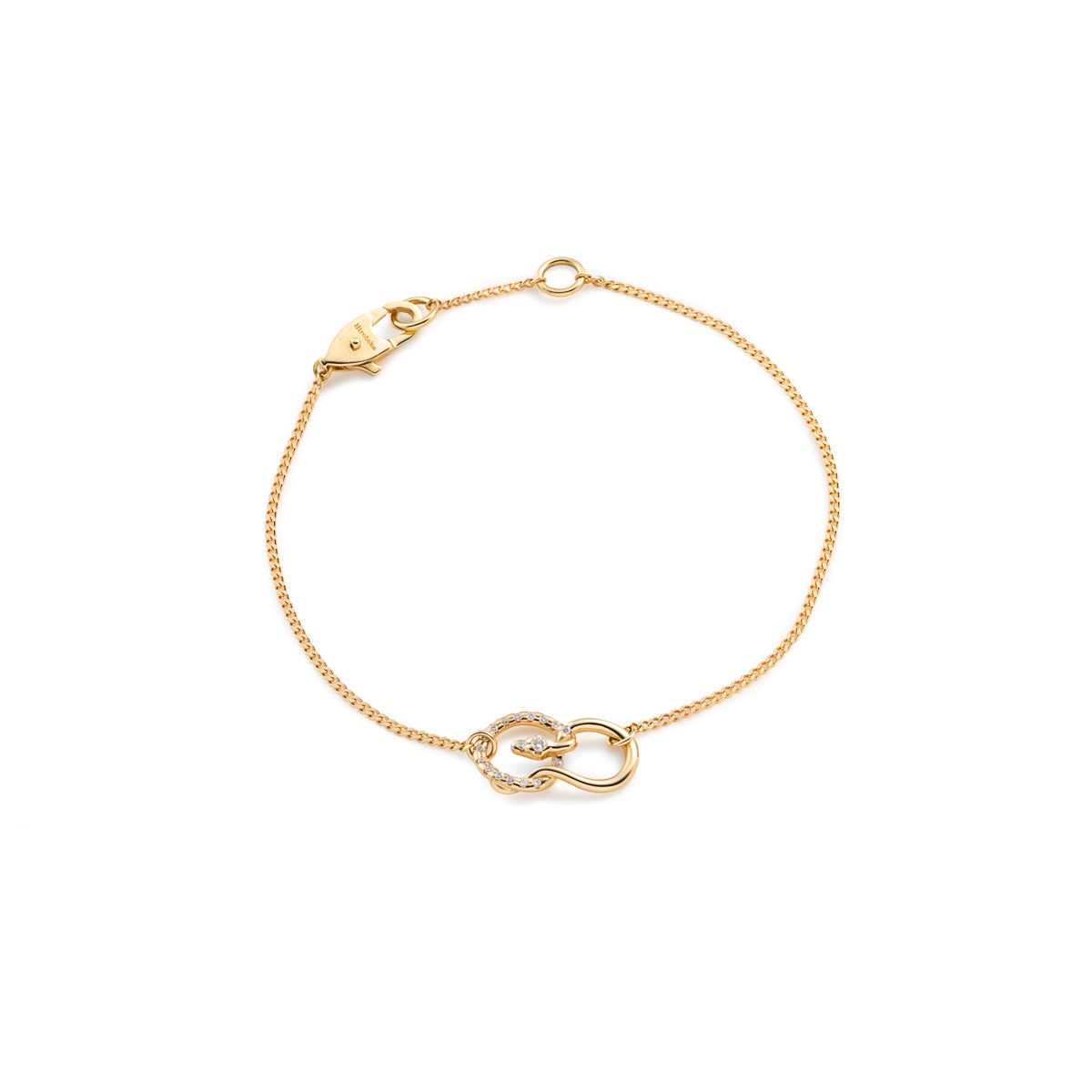 K18 SNAKE KNOT ダイヤモンド ブレスレット