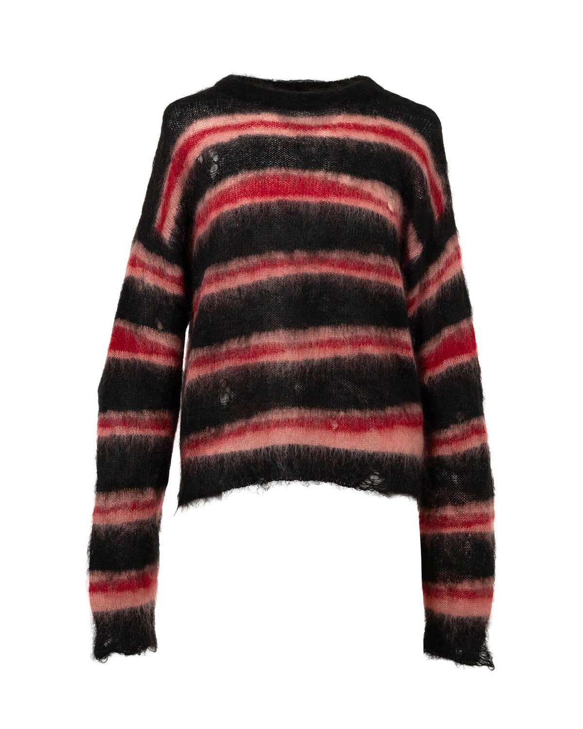 KAMIYA（カミヤ） / Distorted Border Mohair Knit Sweater | 公式通販