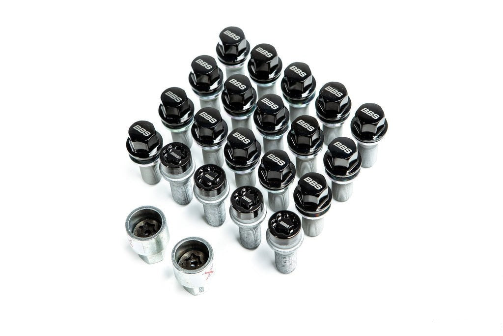BBS M14x1.25 Locking Wheel Bolt Set - Black Chrome – SVBimmer