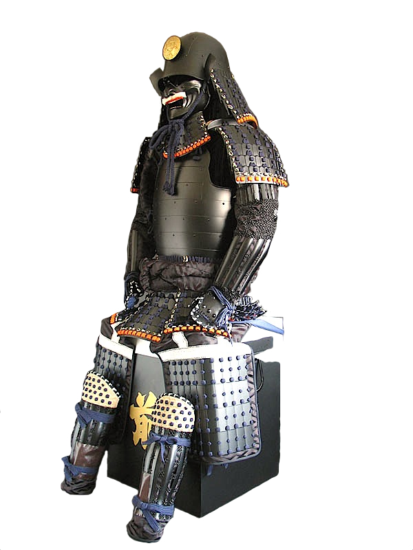 鎧兜甲冑等身大】頭形兜 黒塗 鋲綴桶側二枚胴具足 | 甲冑工房 武寿