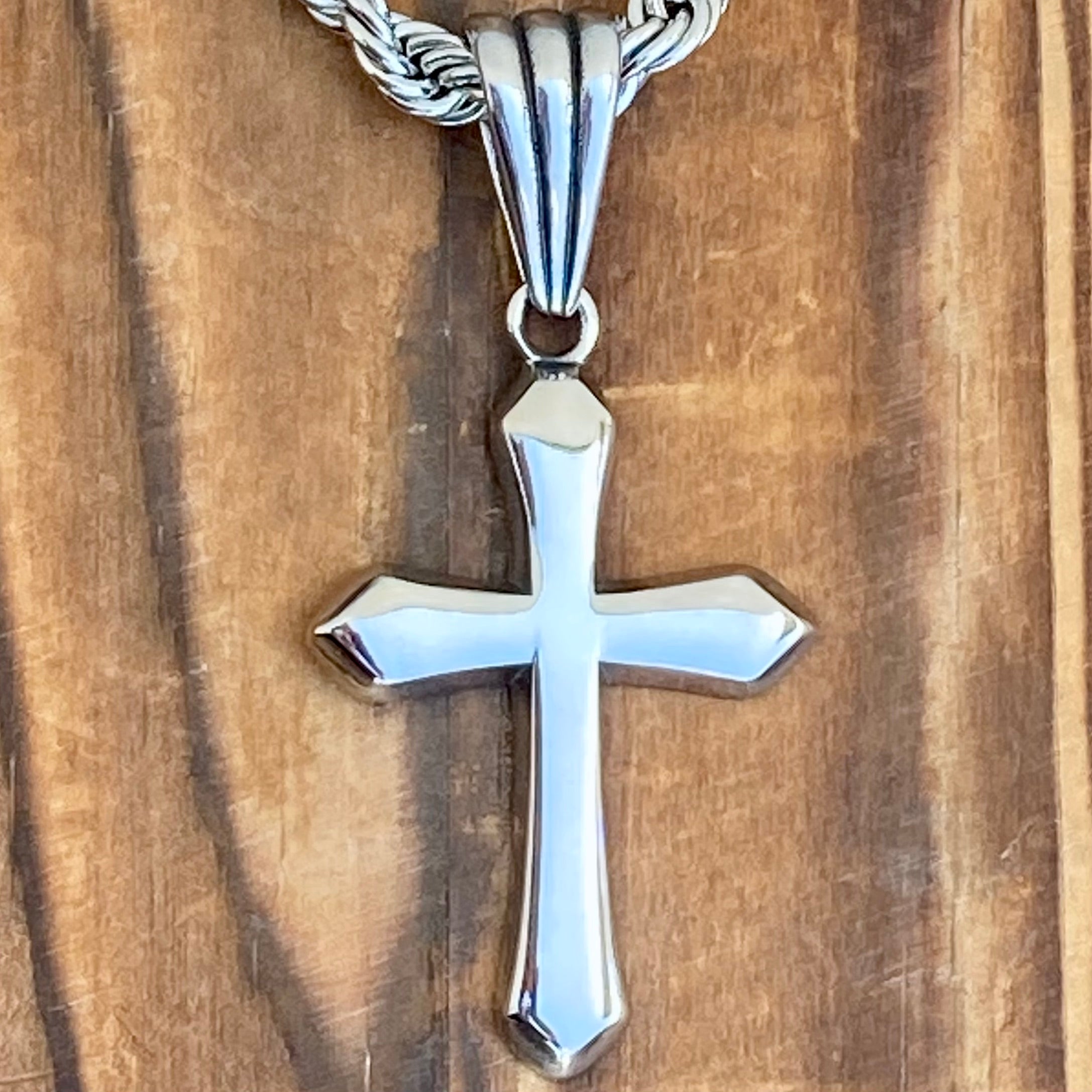 Sanity's Favorite Cross Small - Polished - Pendant - Necklace - 857C