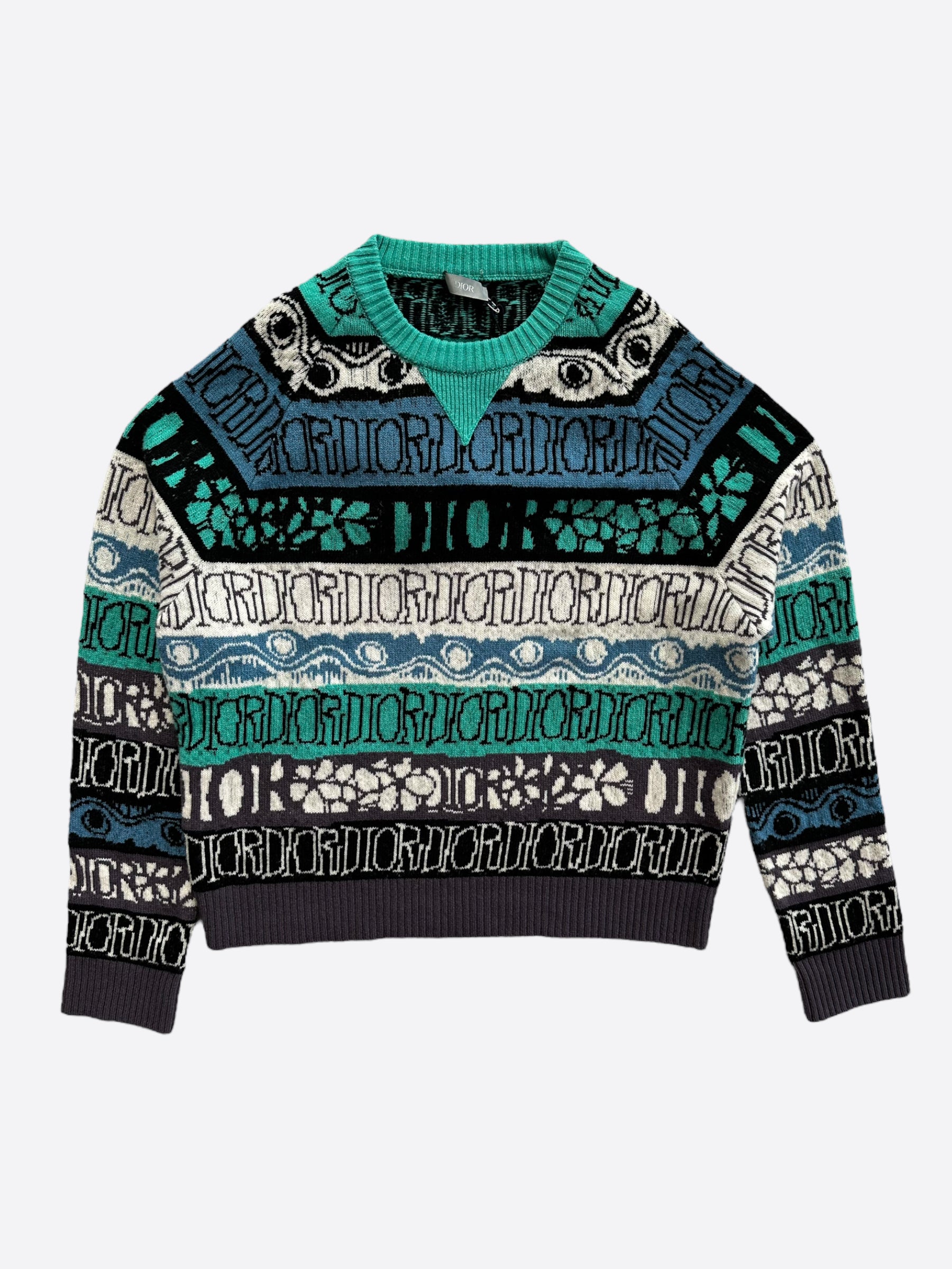 Dior Stussy Multicolor Knit Sweater – Savonches