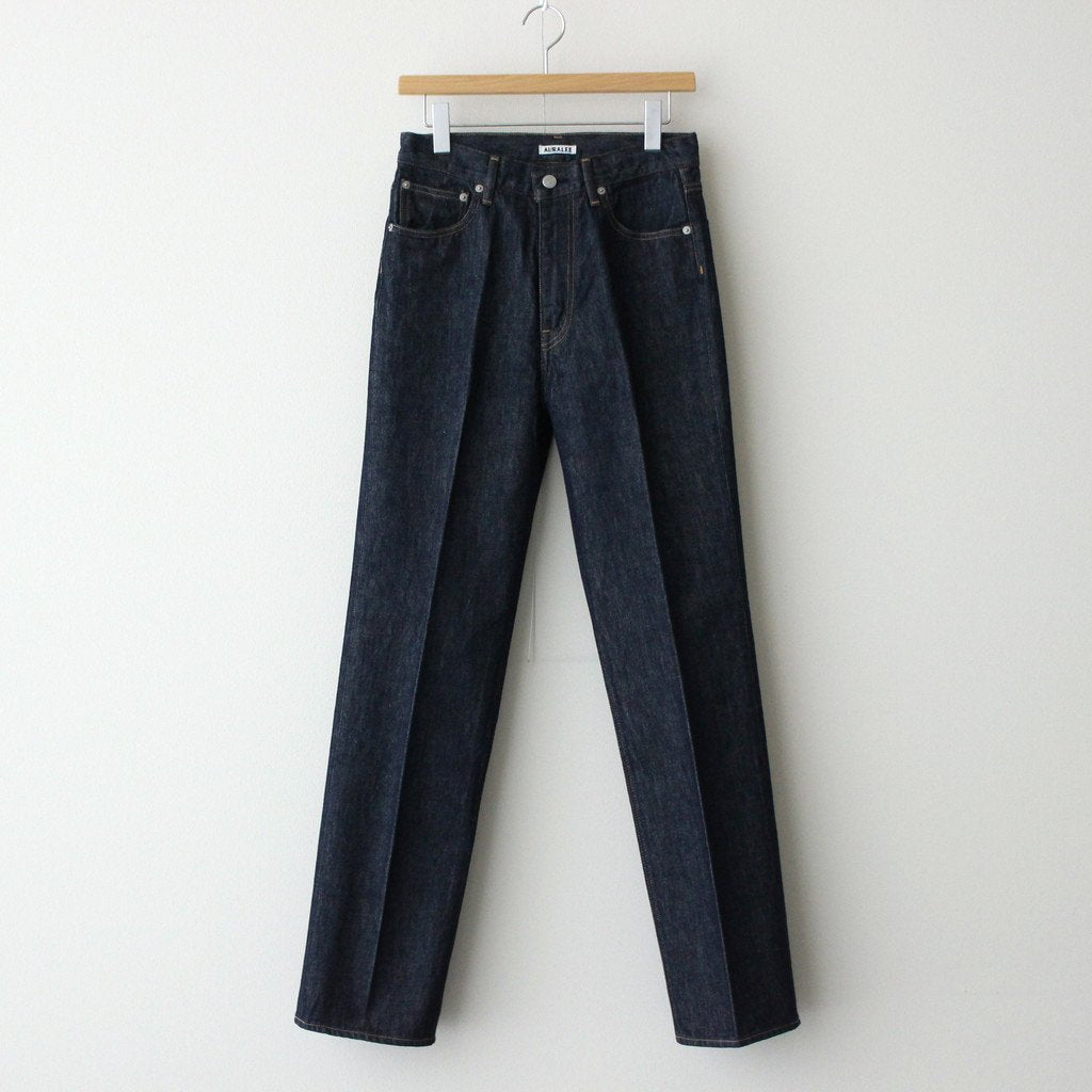 HARD TWIST DENIM 5P PANTS #INDIGO [A00P02DM] _ AURALEE