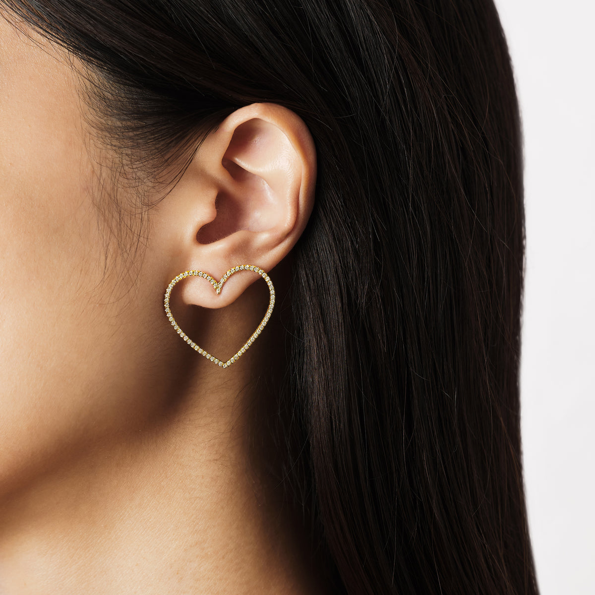 オープンハートピアス L – Bijou de M