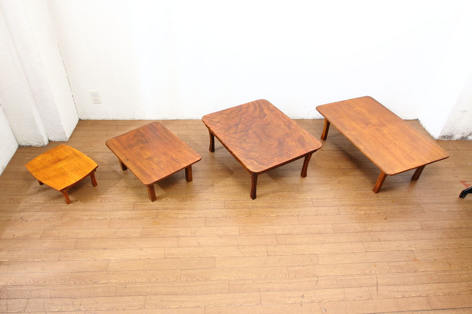 和骨董WA-COTTOO Jスタイル 欅(ケヤキ) CHABUDAIちゃぶ台 ミニテーブル