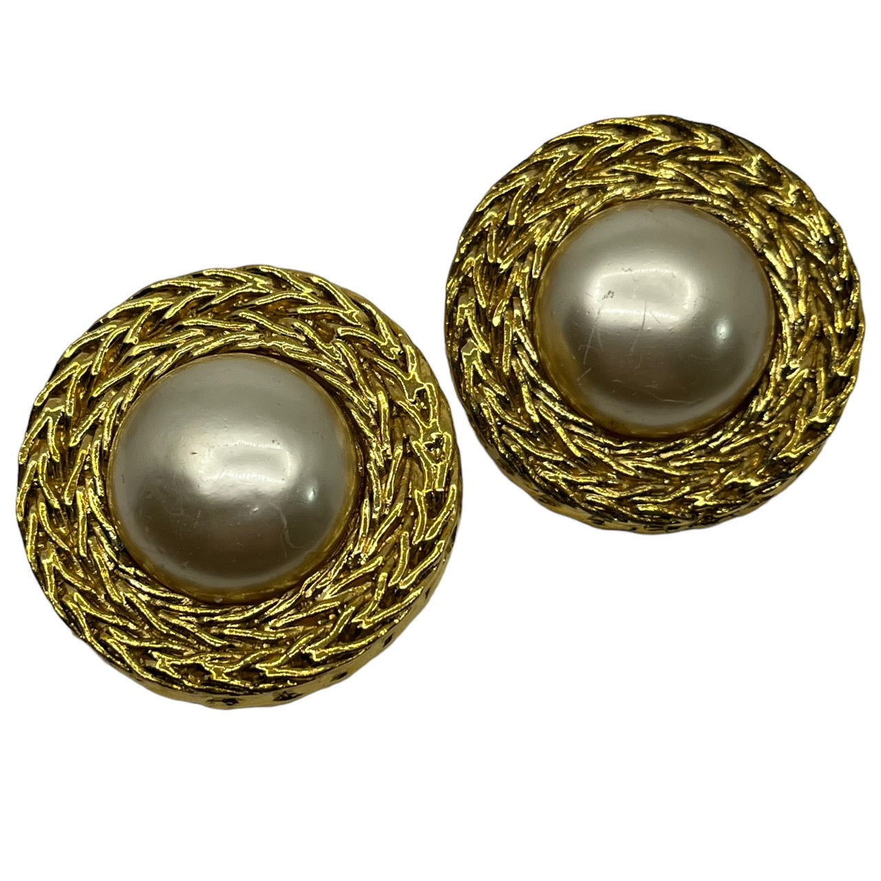 CHANEL(シャネル) 1990's vintage pearl gold earrings/ヴィンテージ