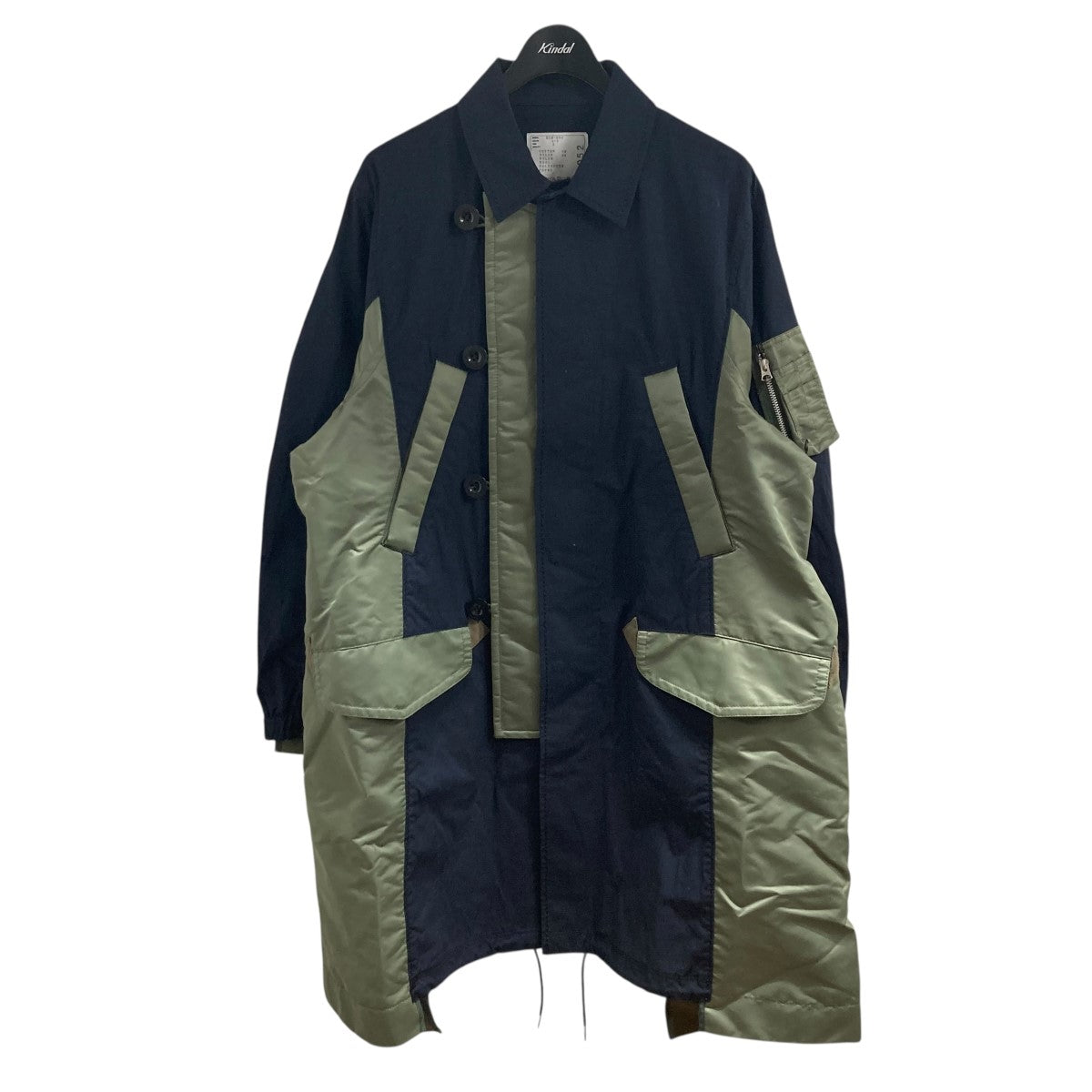 sacai(サカイ) ミリタリードッキングコート SCM-052 ネイビー×カーキ