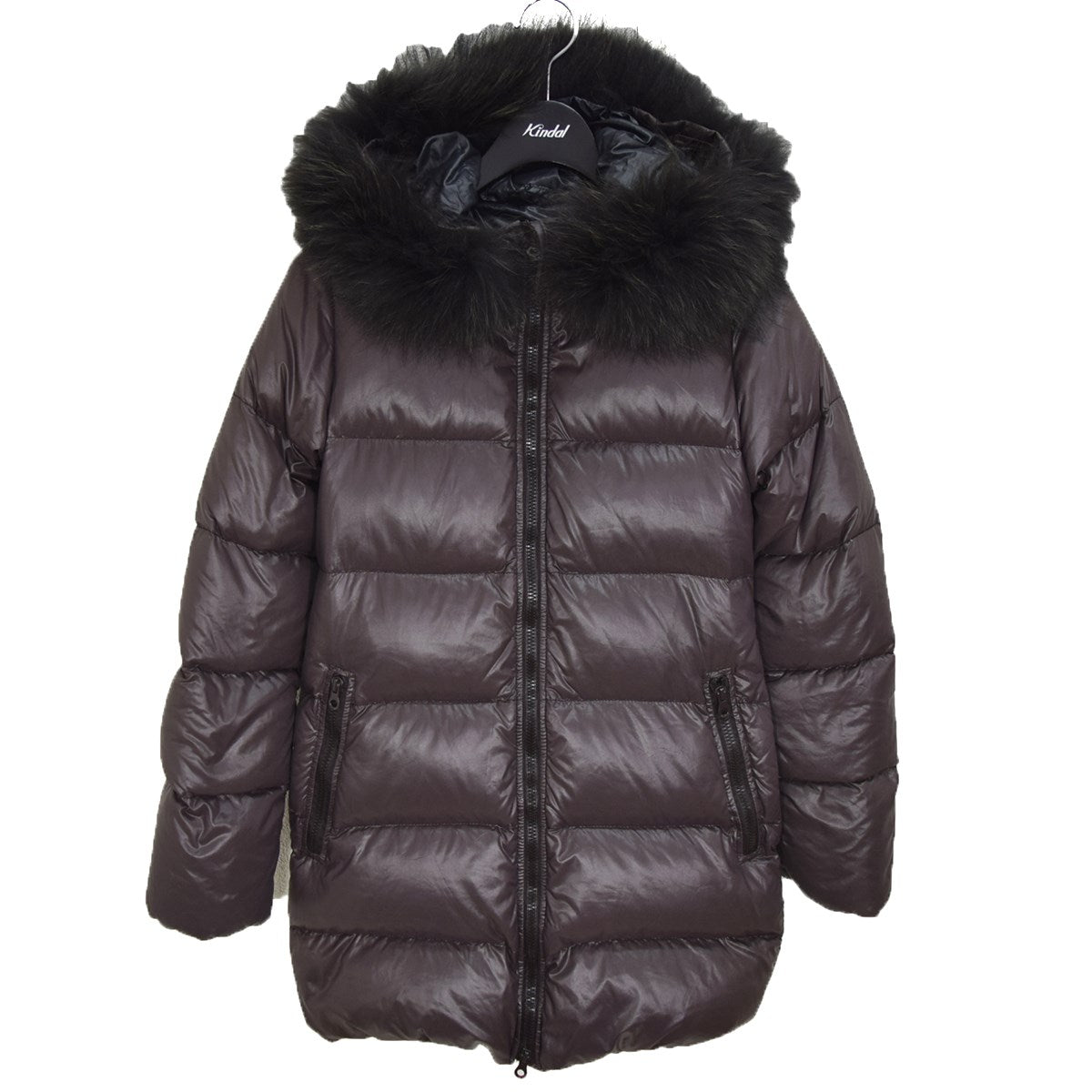 DUVETICA(デュベティカ) ファー着脱 ダウンコート ブラウン サイズ 38