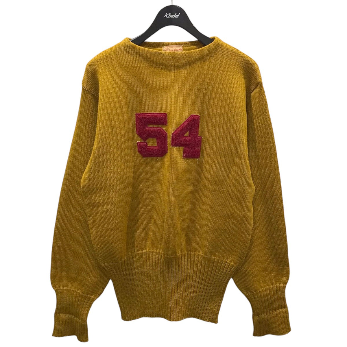 VICYOUNG(ヴィックヤング) 50s ニットセーター Lettered Knit レタード