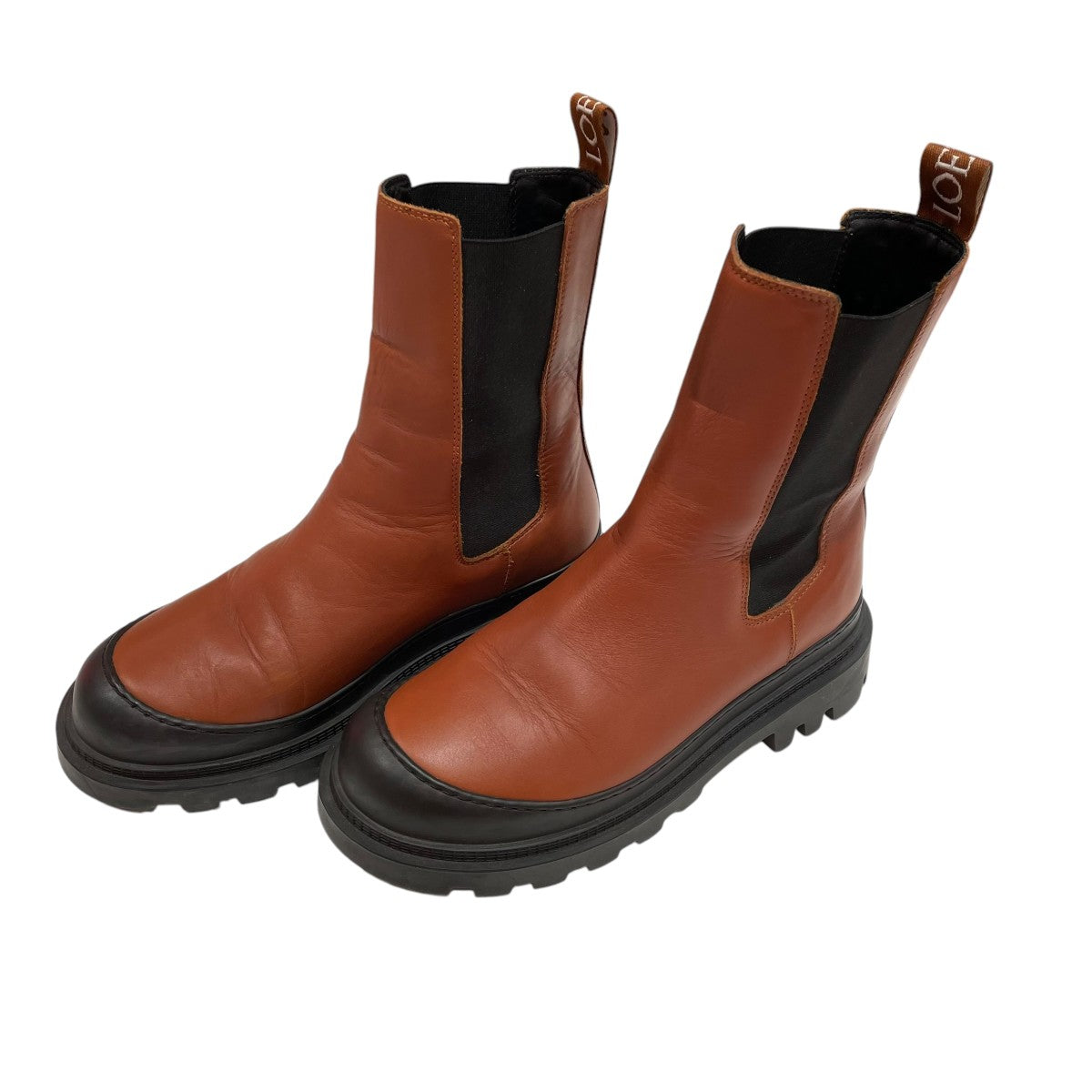 LOEWE(ロエベ) サイドゴアブーツ592209 592209 ブラウン｜【公式