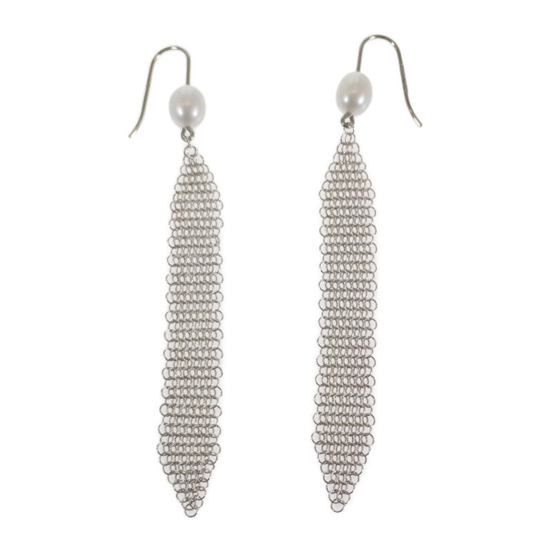ティファニー TIFFANY&Co. メッシュタッセル 60145952 ピアス シルバー