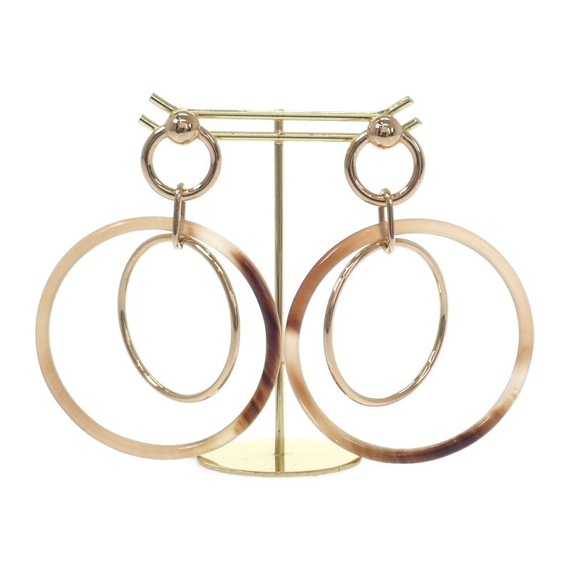 エルメス HERMES アミュレットデュオ ピアス メタル バッファロー