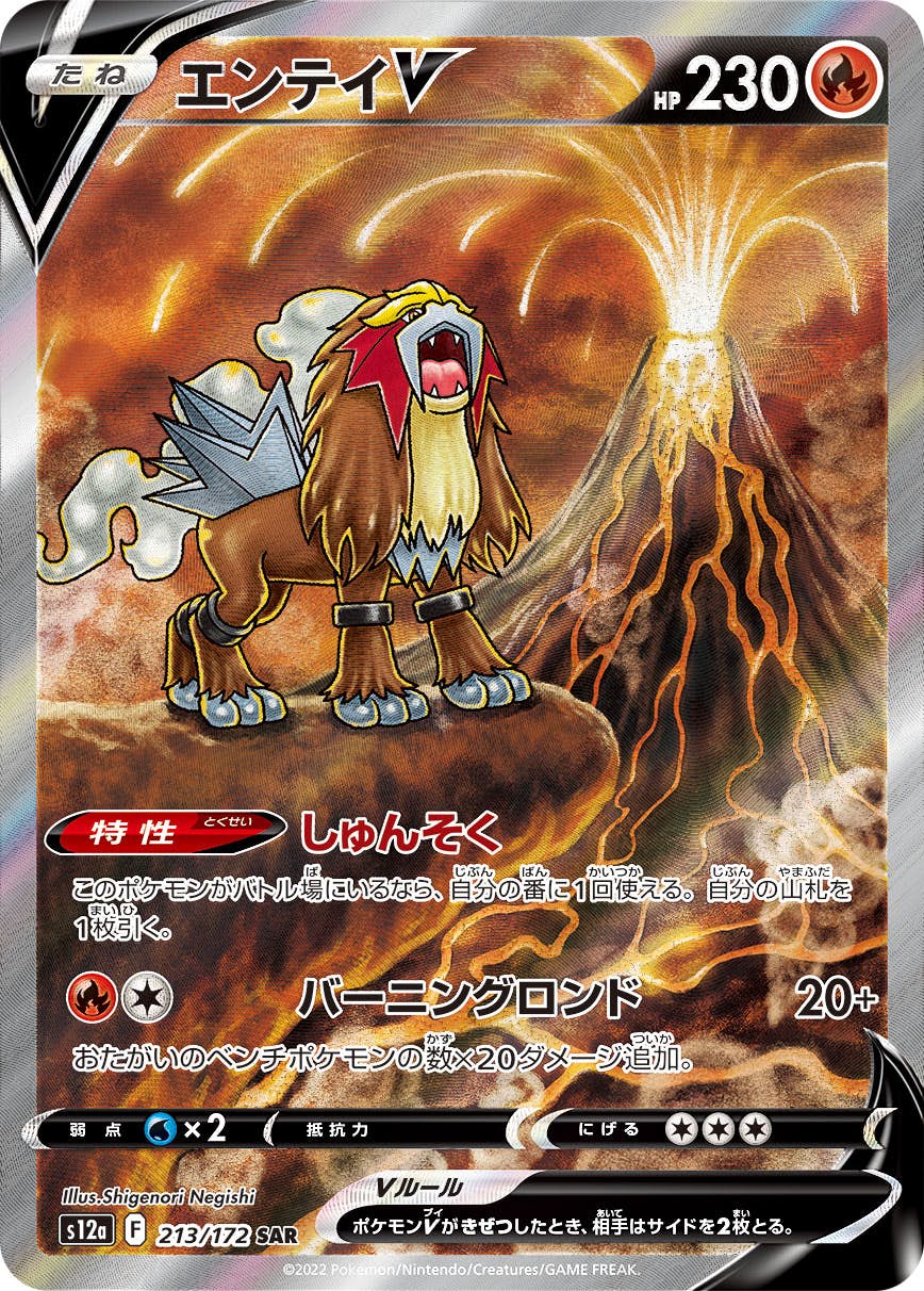 エンテイV SAR (213/172) [S12A] ※PSA10鑑定済 の通販・買取価格