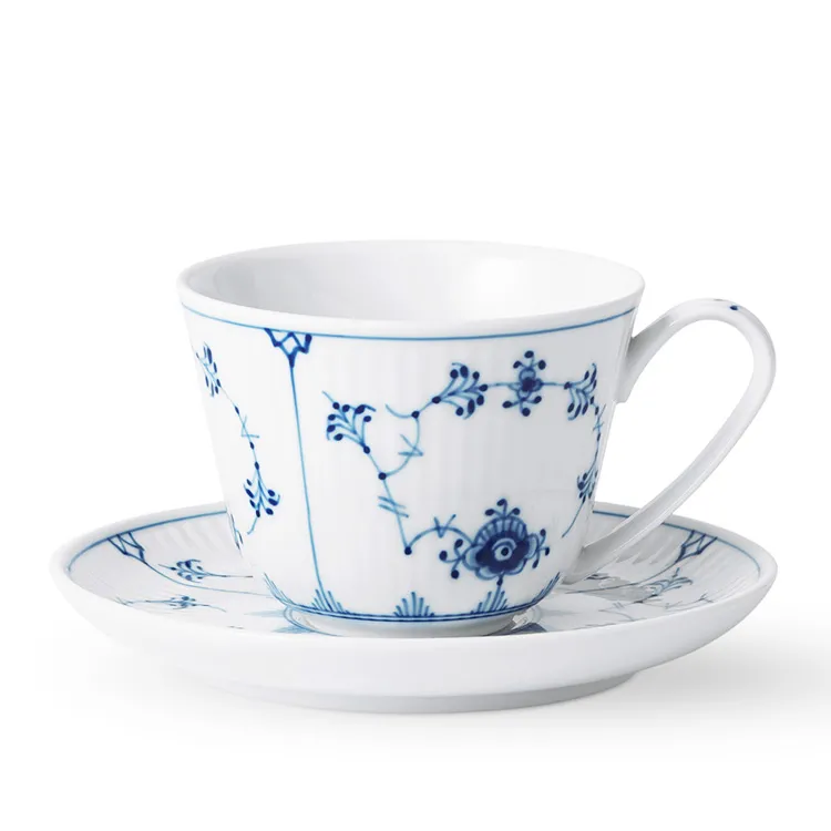 ☆［ロイヤルコペンハーゲン］ブルーフルーテッドプレインカップ