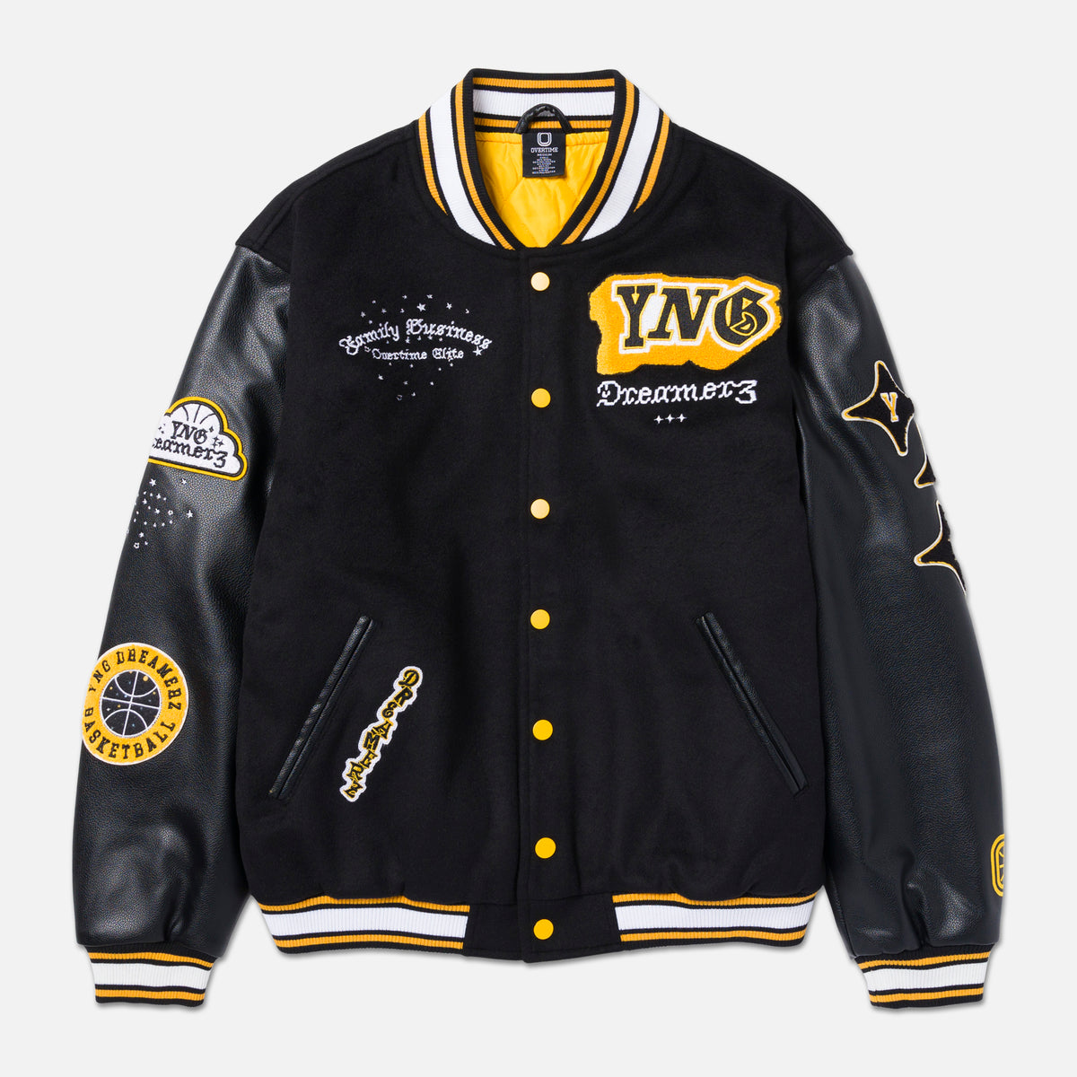 Kids YNG Varsity Jacket – OVERTIME
