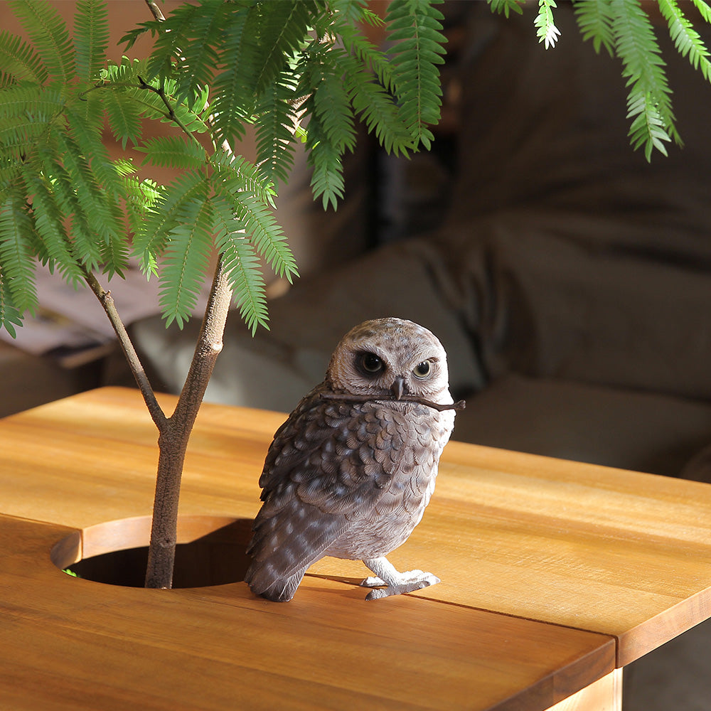 リアルなアナホリフクロウのオブジェ BIRDIE BILL BURROWING OWL