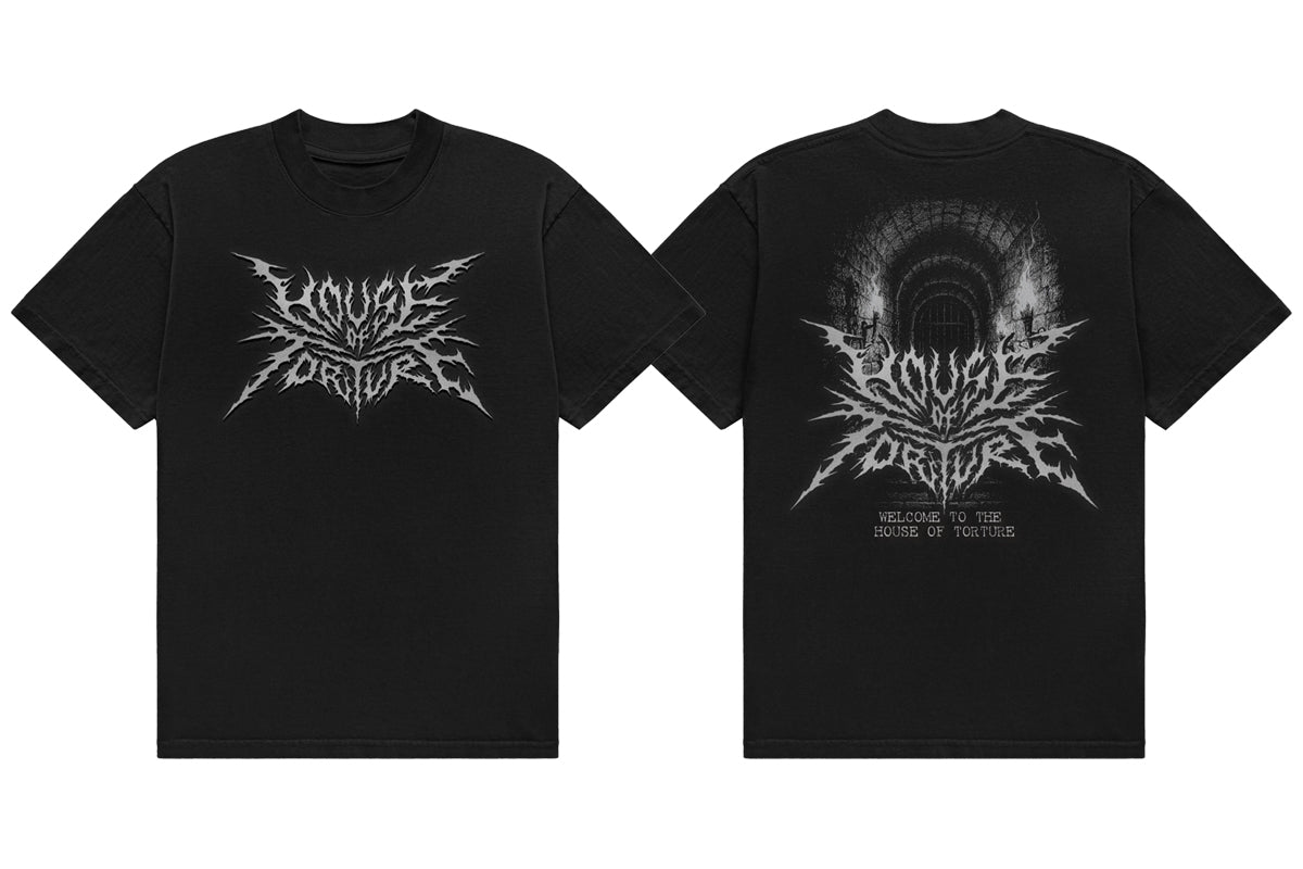 HOUSE OF TORTURE Tシャツ（2025・ブラック×シルバー）