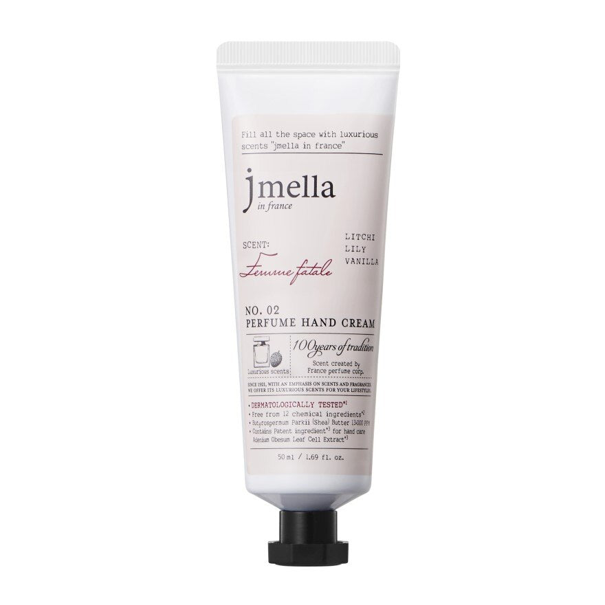 JMELLA Femme Fatale Hand Cream - Sensual Fragrance & Gentle