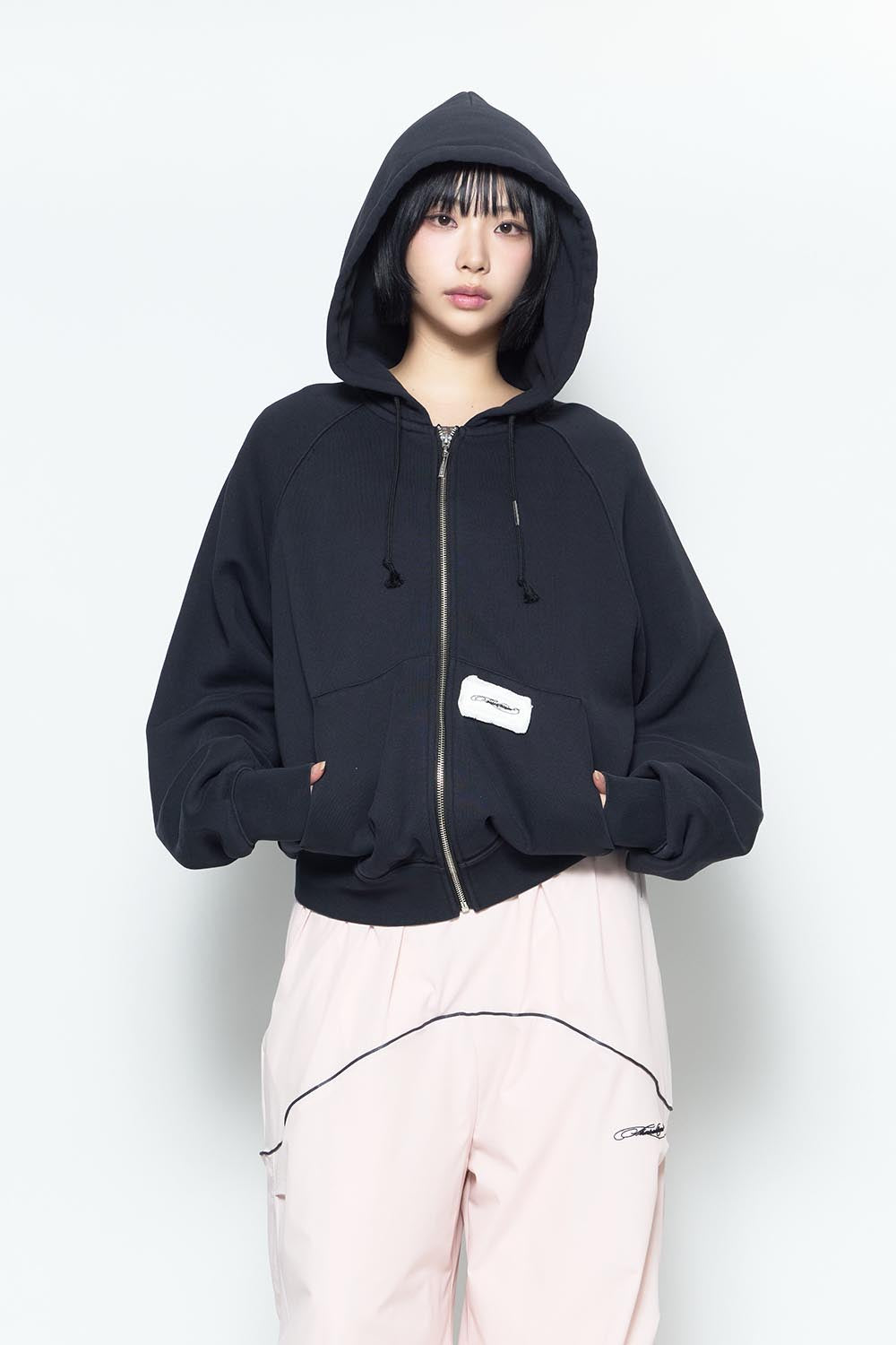 THEREDTHREAD / ザレッドスレッド】S fleece zip up hoodie