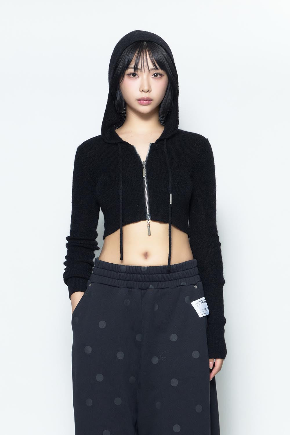 THEREDTHREAD / ザレッドスレッド】S w zip knit hoodie