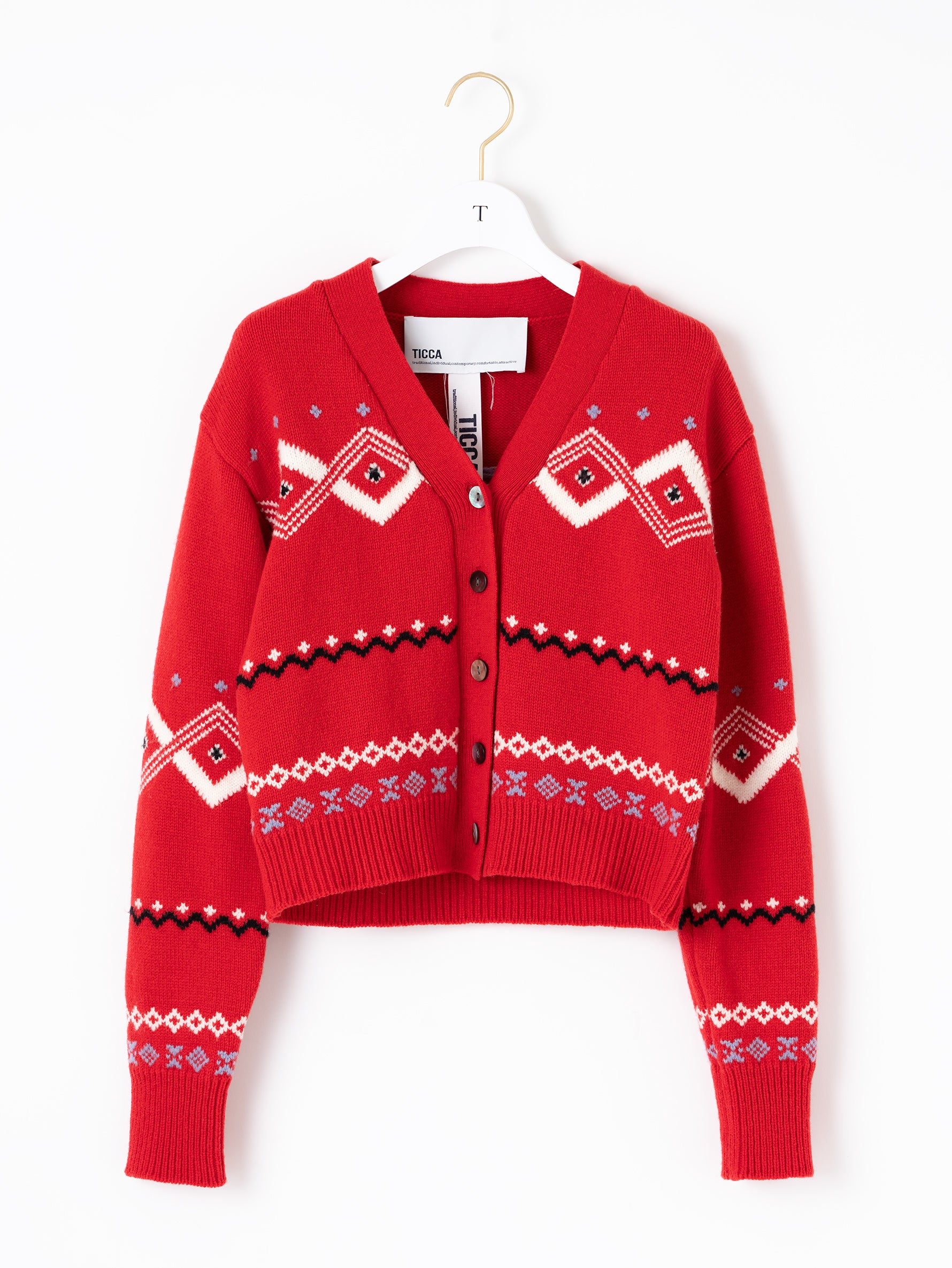 ノルディックニットカーディガン/TBDA-413