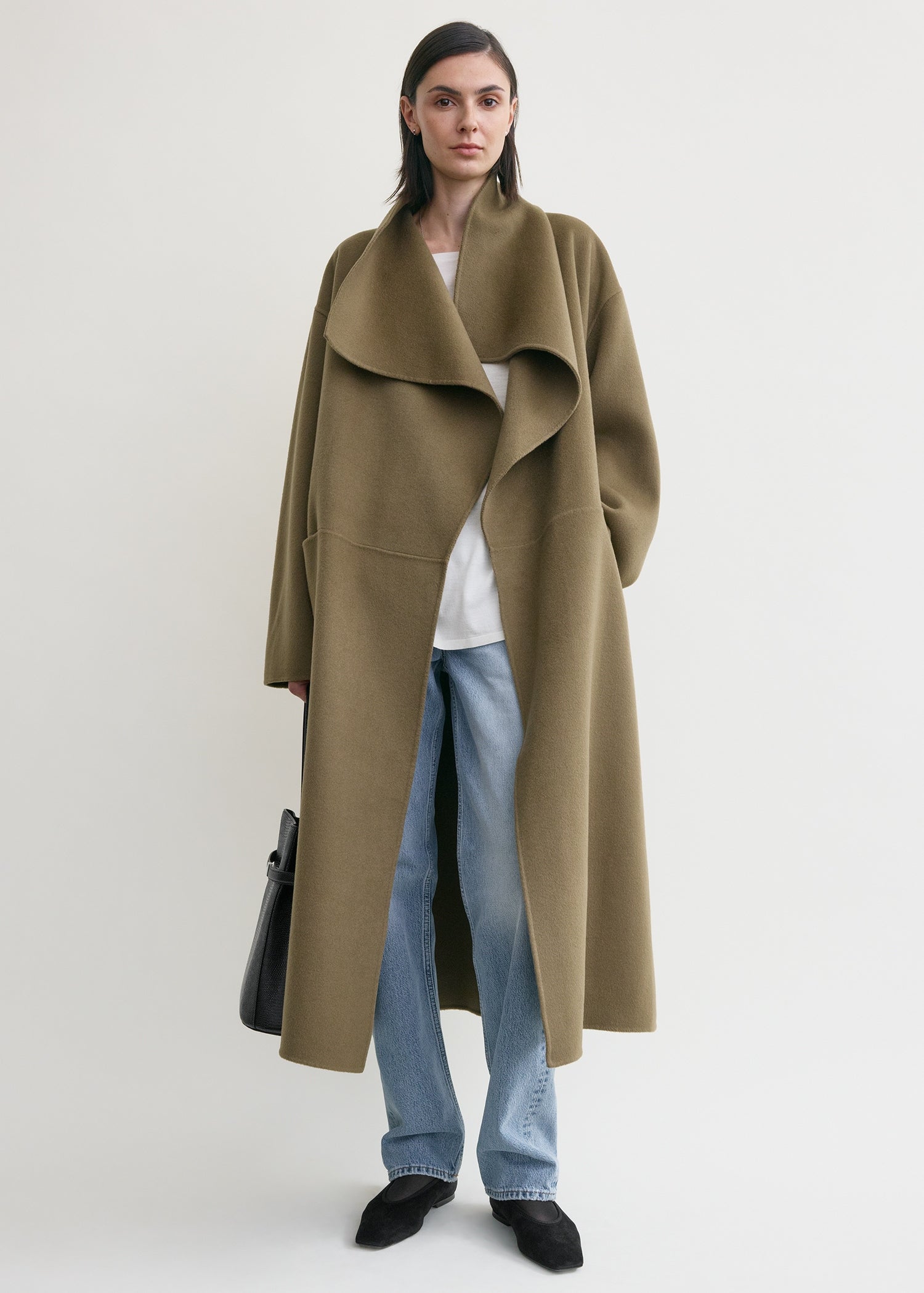 Signature doublé coat hazel – TOTEME