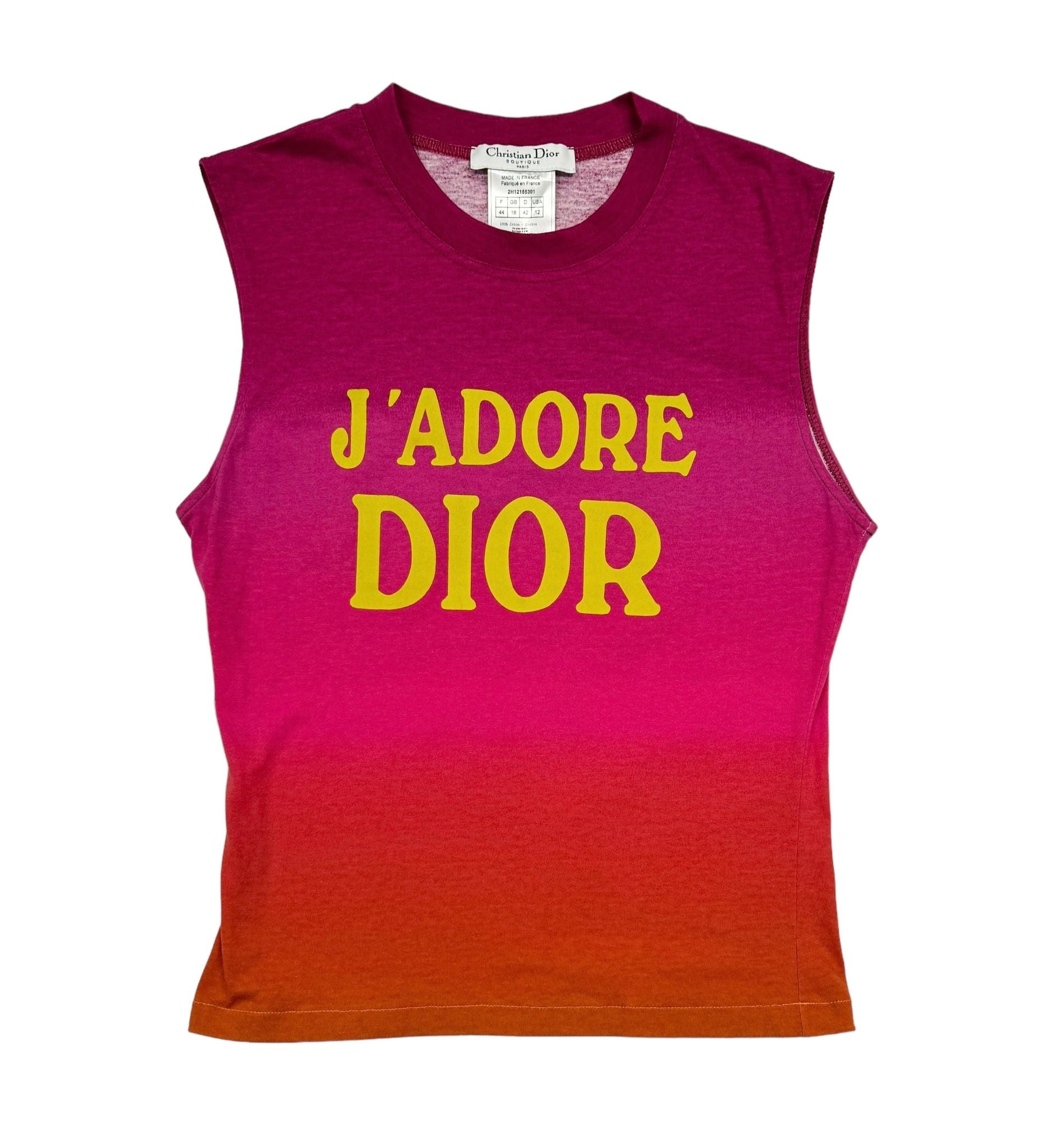 J'Adore Dior Pink + Orange Ombre Tank – Treasures of NYC